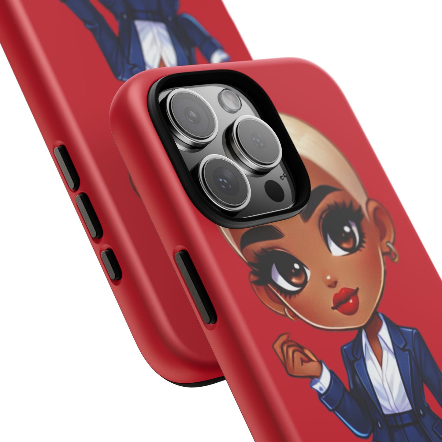 Stylish Phone Case with Confident “Deedra” Character Design, Protects Your Phone, Unique Gift, Trendy Accessory, Fashion Statement