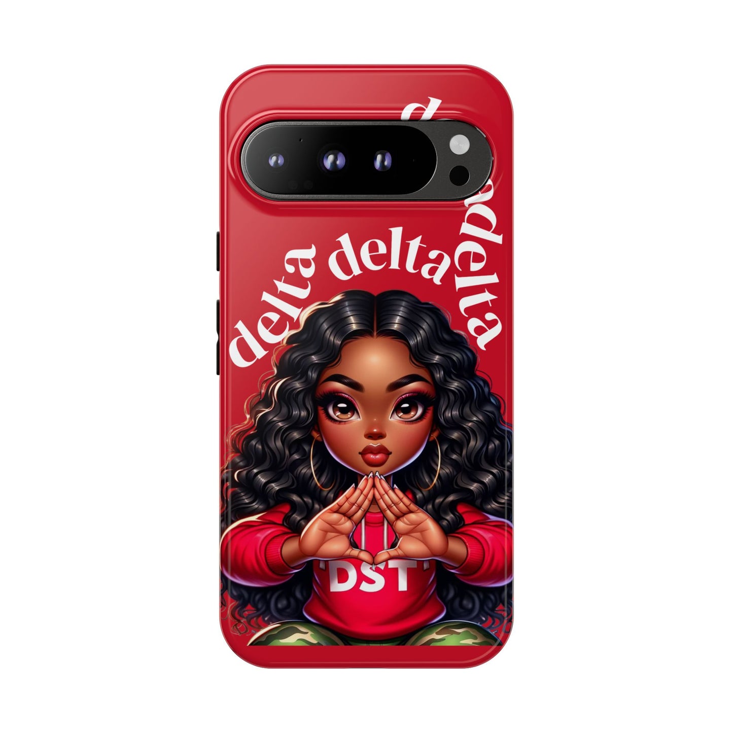 Delta Delta Tough Phone Case, Sorority Gifts, Cute Phone Accessories, Red Phone Cover, Greek Life