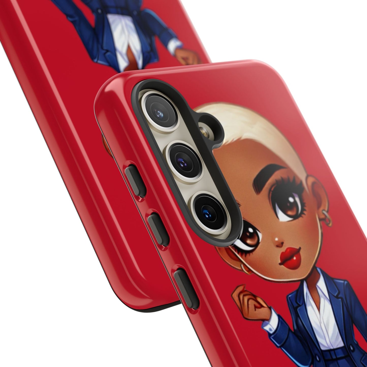 Stylish Phone Case with Confident “Deedra” Character Design, Protects Your Phone, Unique Gift, Trendy Accessory, Fashion Statement
