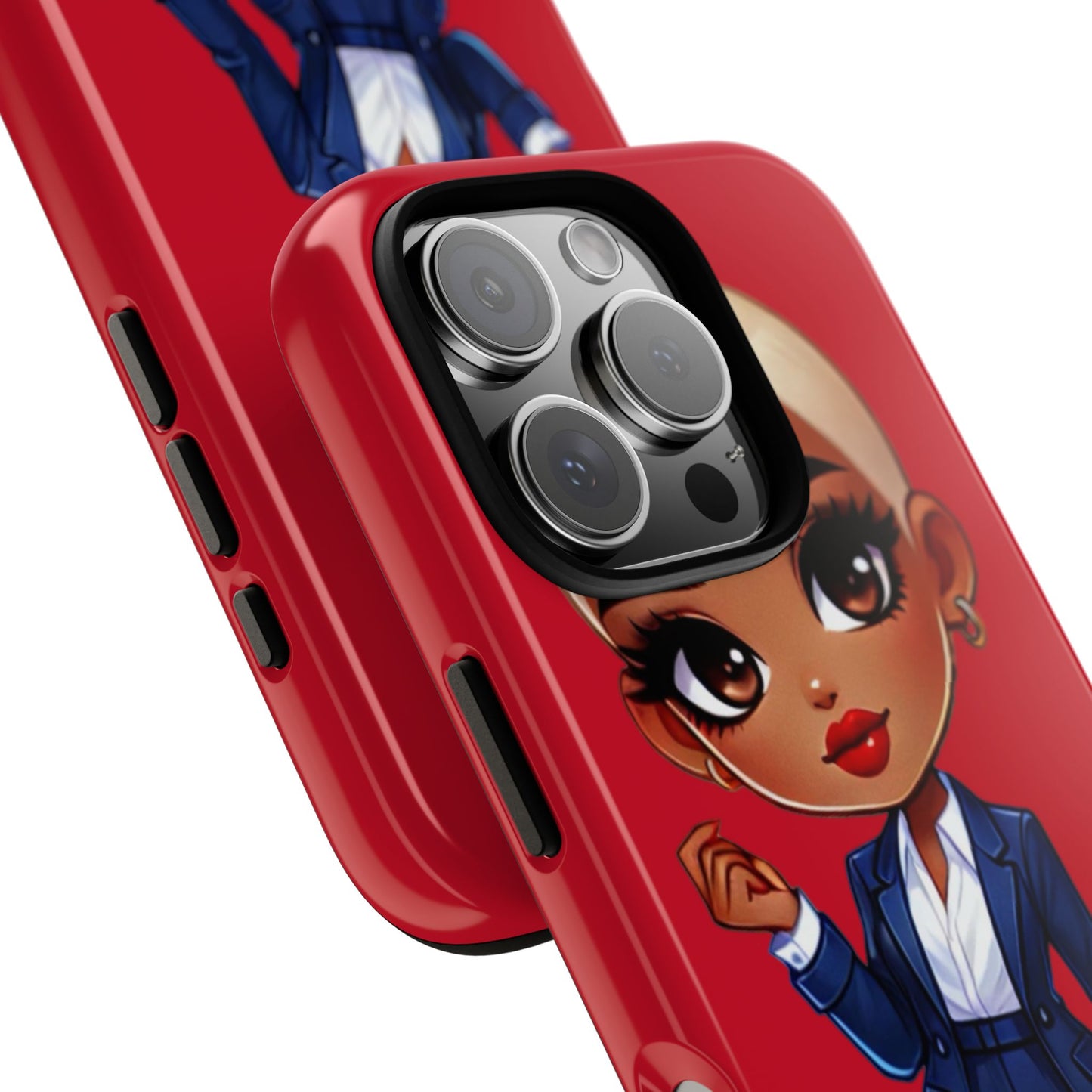 Stylish Phone Case with Confident “Deedra” Character Design, Protects Your Phone, Unique Gift, Trendy Accessory, Fashion Statement