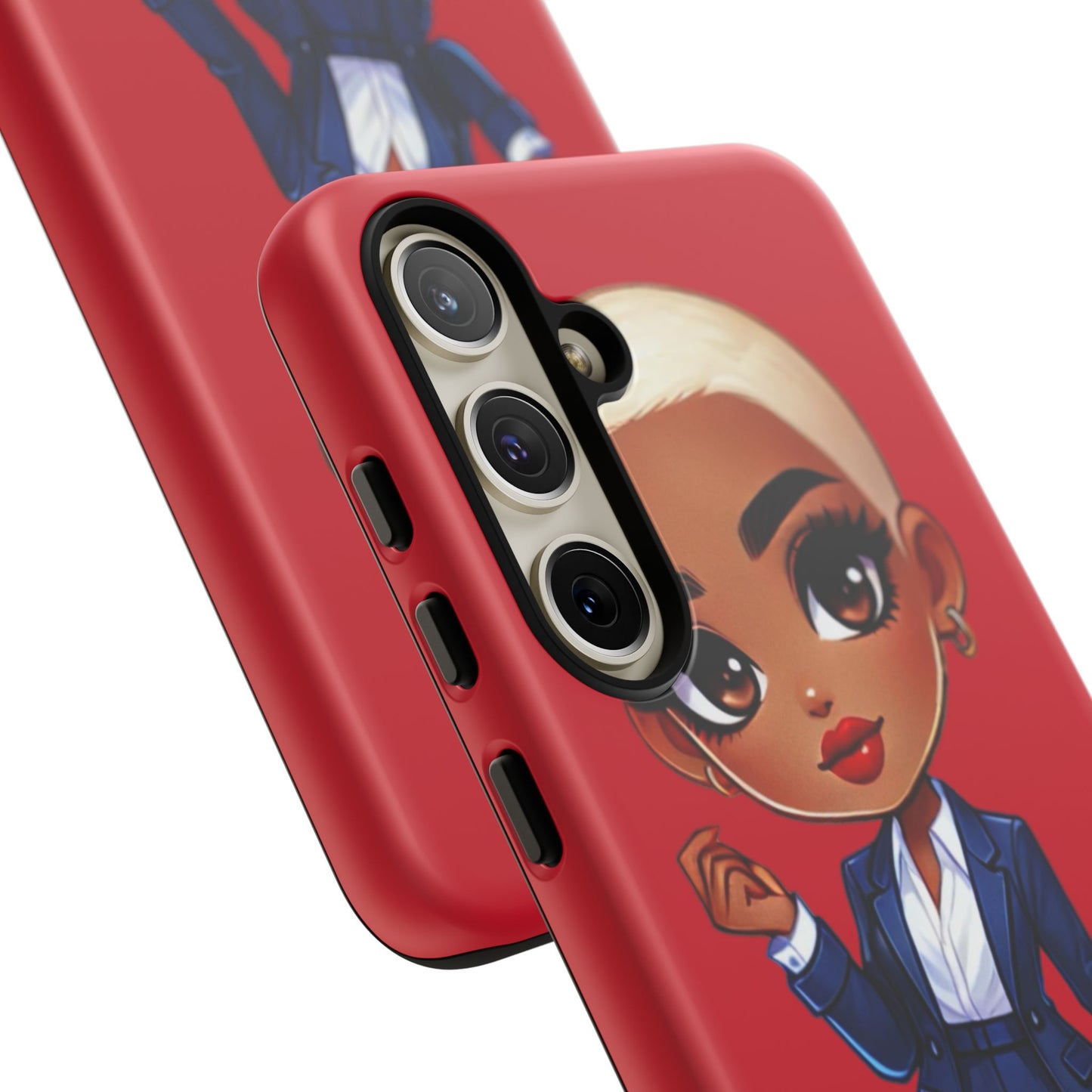 Stylish Phone Case with Confident “Deedra” Character Design, Protects Your Phone, Unique Gift, Trendy Accessory, Fashion Statement