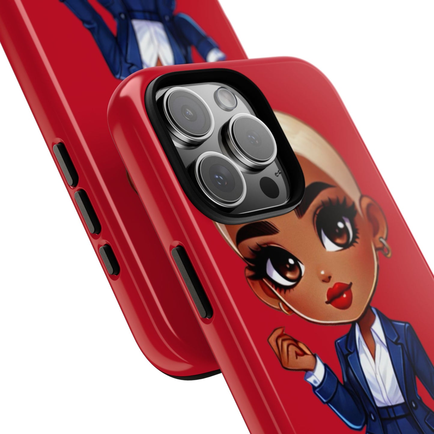 Stylish Phone Case with Confident “Deedra” Character Design, Protects Your Phone, Unique Gift, Trendy Accessory, Fashion Statement