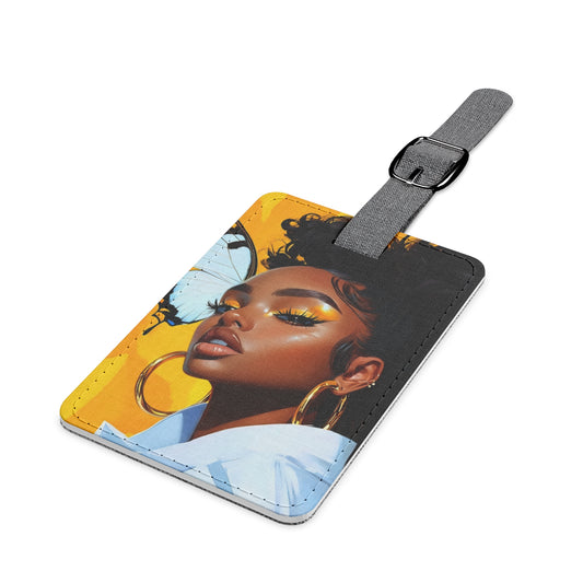 Boho Chic Luggage Tag - Colorful Travel Accessory, Personalized Baggage ID, Vibrant Suitcase Tag, Stylish Vacation Gift, Unique Travel Decor