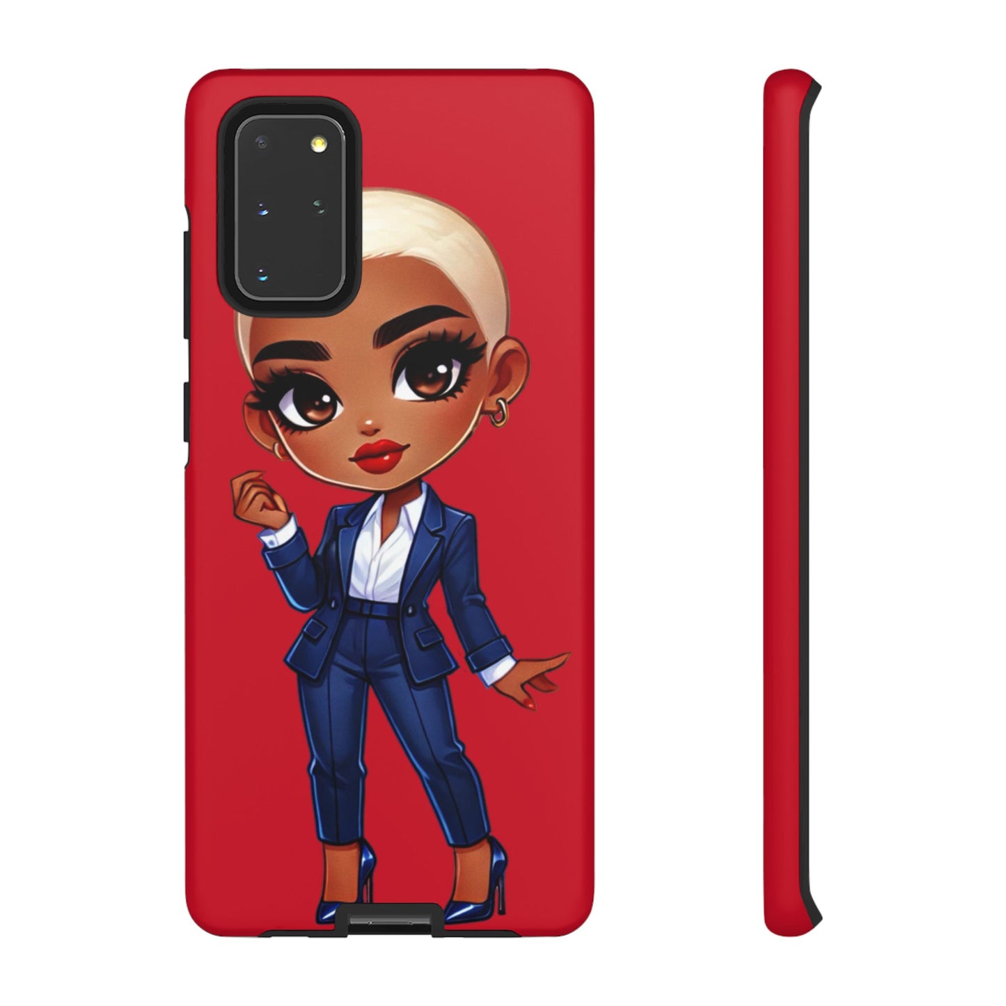 Stylish Phone Case with Confident “Deedra” Character Design, Protects Your Phone, Unique Gift, Trendy Accessory, Fashion Statement