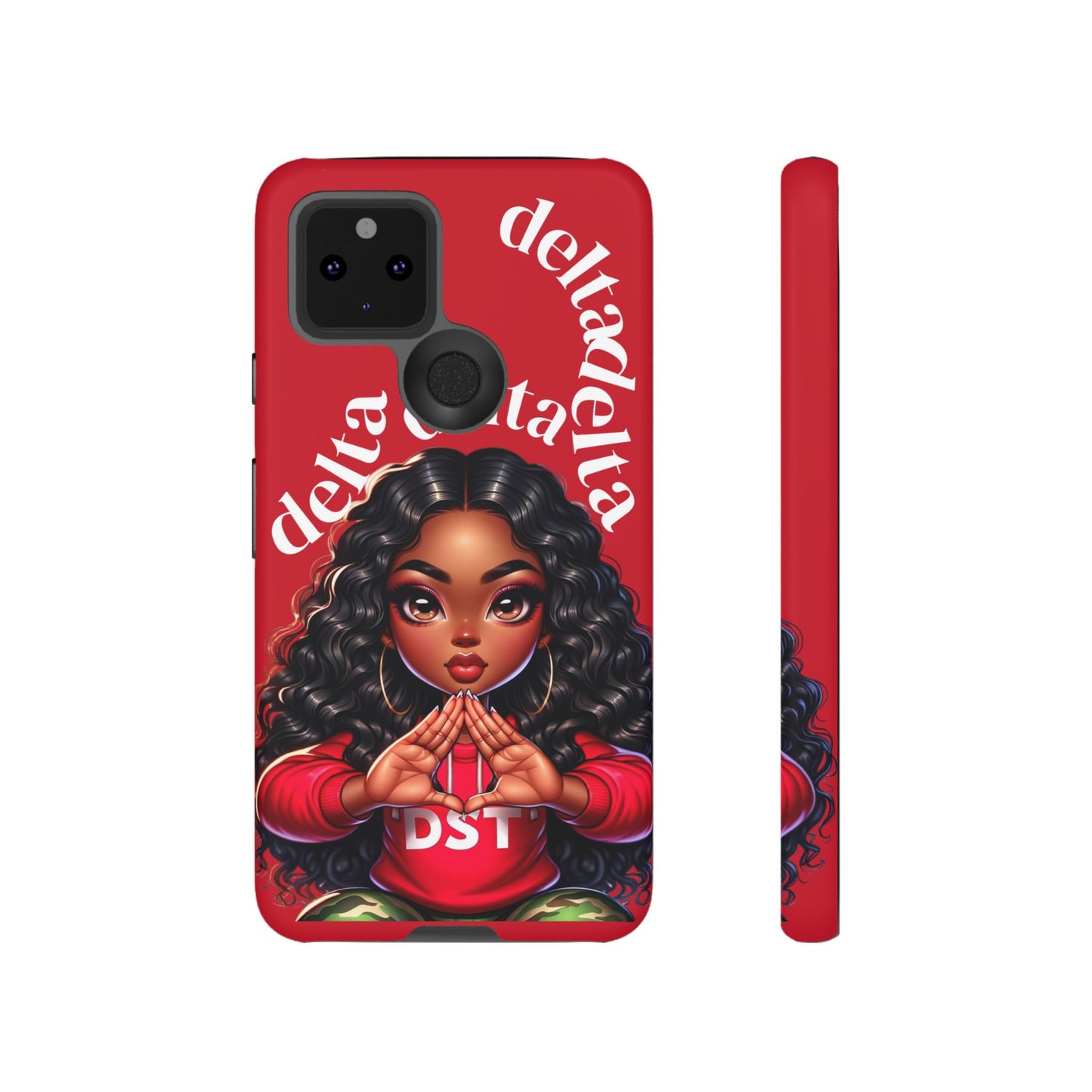 Delta Delta Tough Phone Case, Sorority Gifts, Cute Phone Accessories, Red Phone Cover, Greek Life