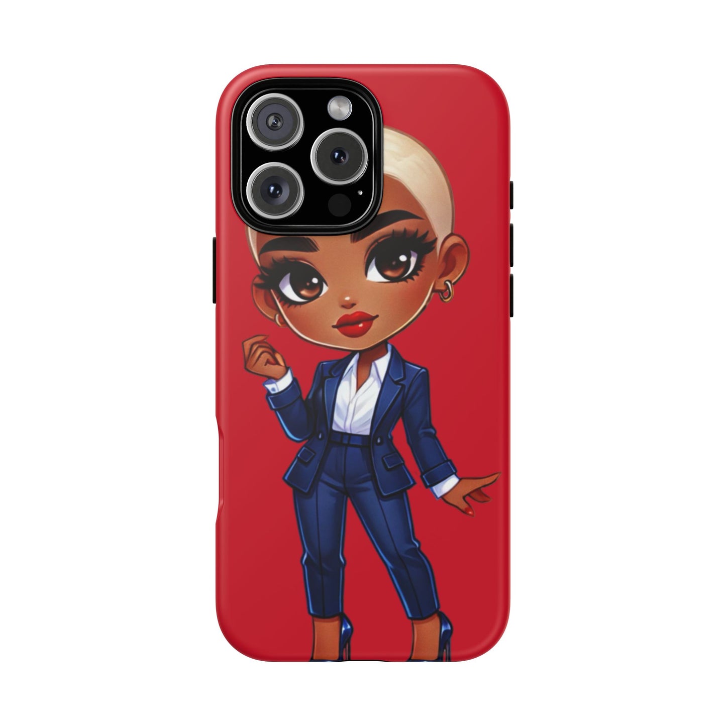 Stylish Phone Case with Confident “Deedra” Character Design, Protects Your Phone, Unique Gift, Trendy Accessory, Fashion Statement