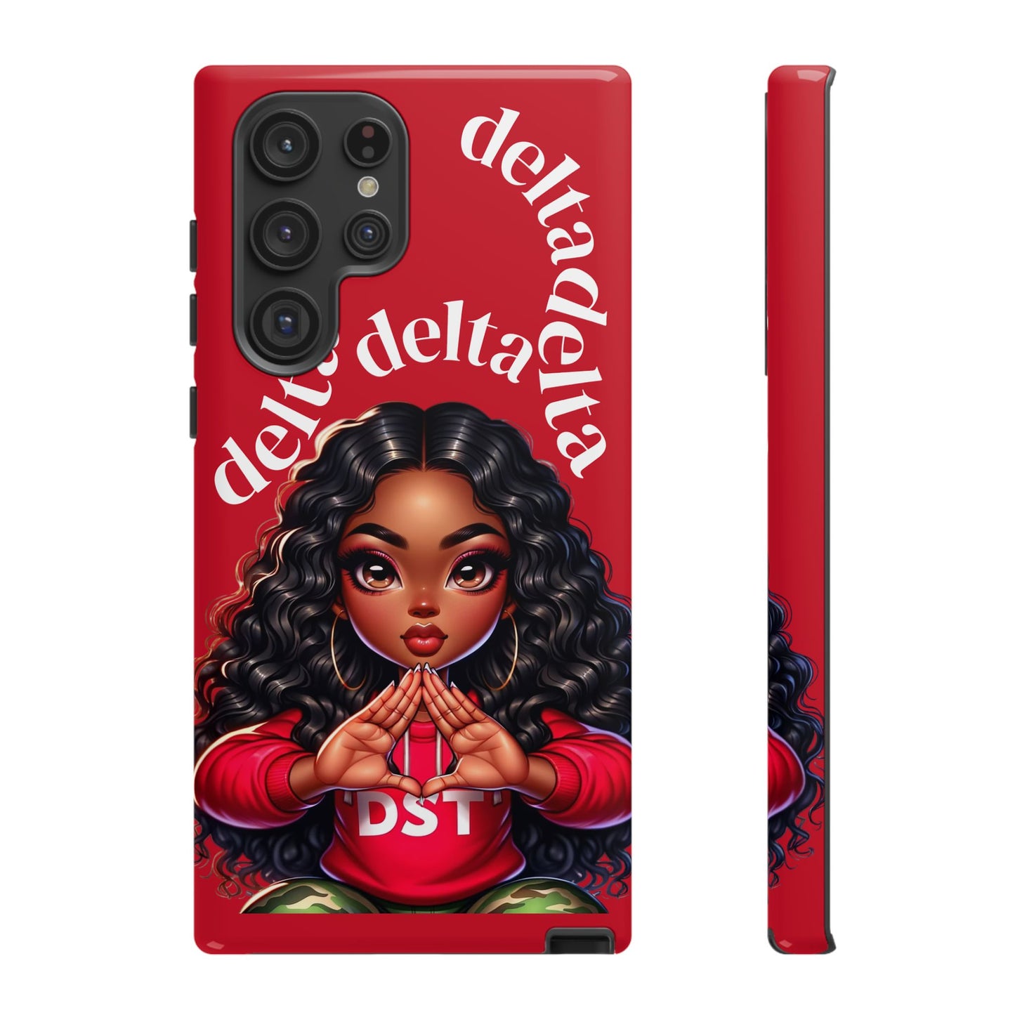 Delta Delta Tough Phone Case, Sorority Gifts, Cute Phone Accessories, Red Phone Cover, Greek Life