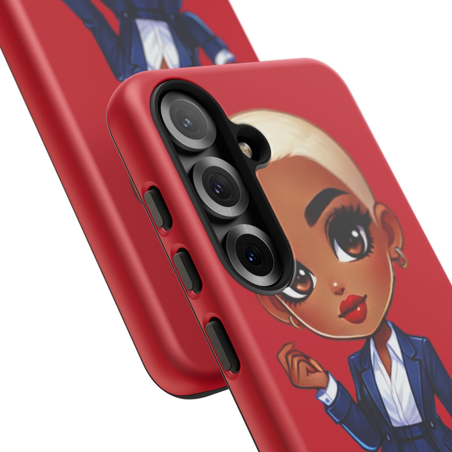 Stylish Phone Case with Confident “Deedra” Character Design, Protects Your Phone, Unique Gift, Trendy Accessory, Fashion Statement