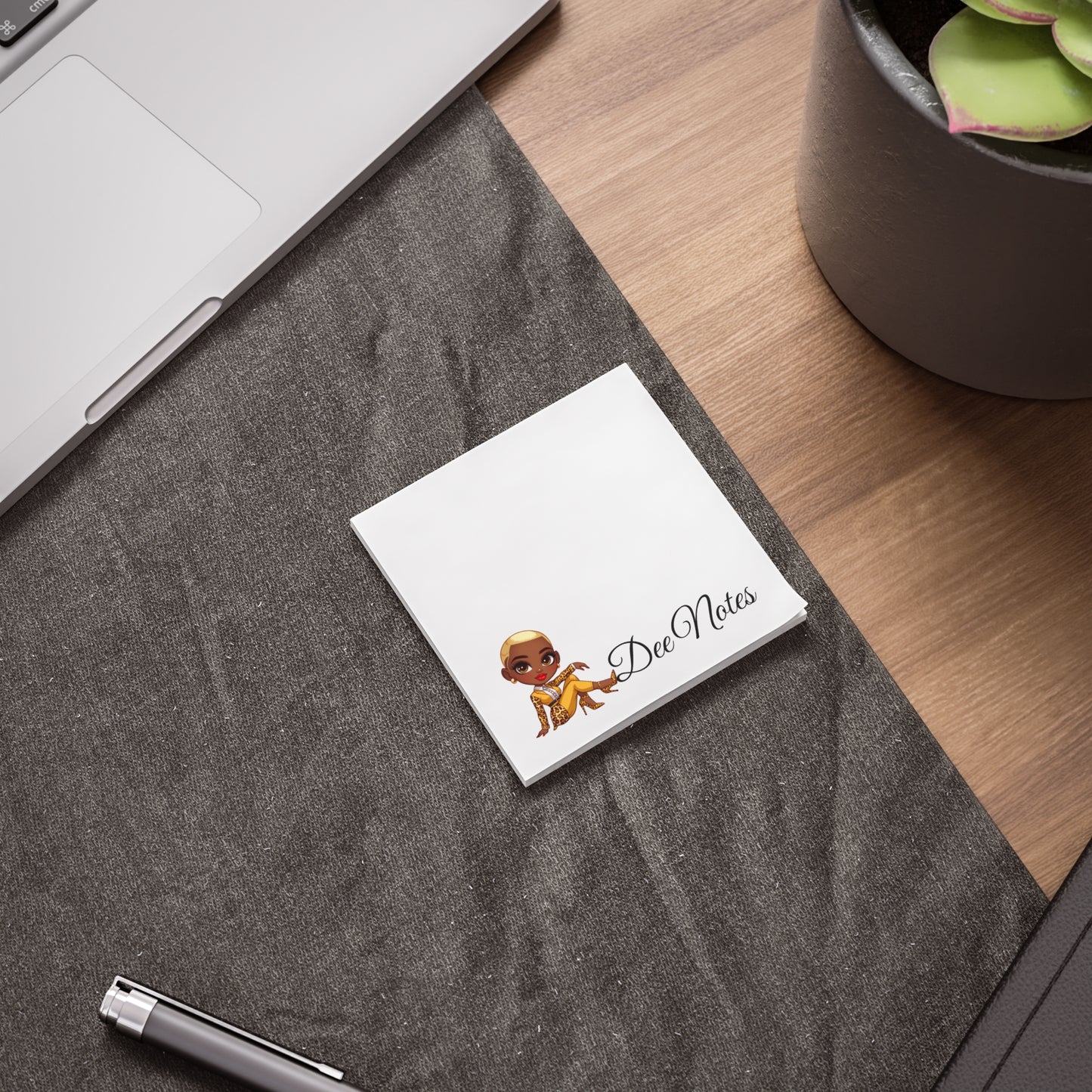 Dee Notes Chic Post-it® Note Pads for Stylish Organization, Cute Sticky Notes, Personalized Office Supplies, Perfect Gift for Her, Home or Office