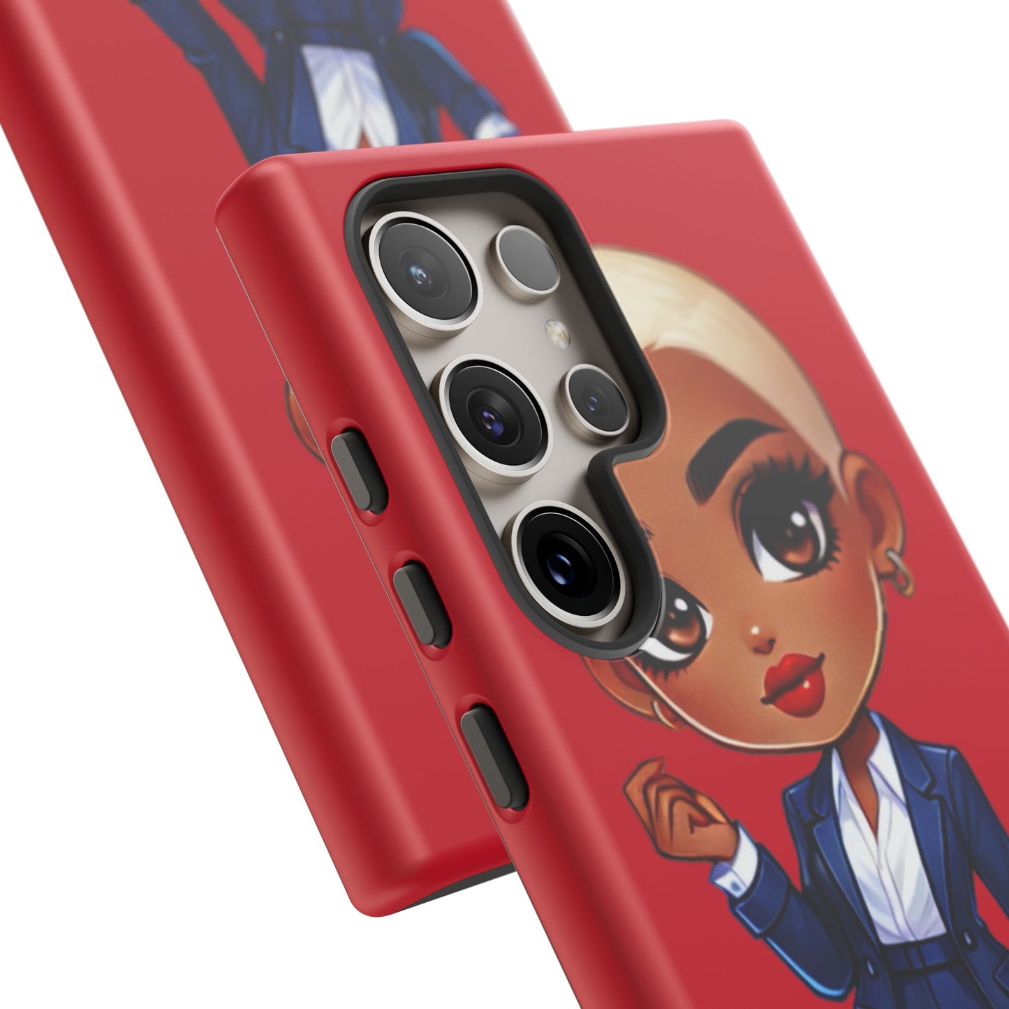 Stylish Phone Case with Confident “Deedra” Character Design, Protects Your Phone, Unique Gift, Trendy Accessory, Fashion Statement
