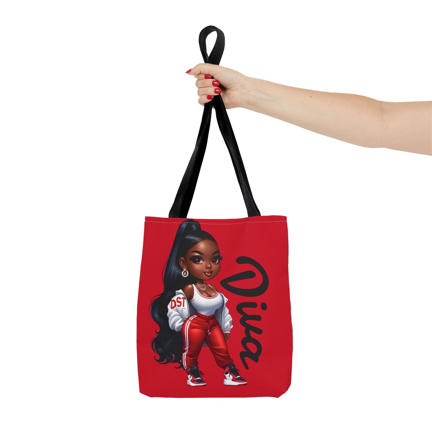 Delta Diva Chic Diva Tote Bag | Fashionable Shopper | Cute Gift for Her | Stylish Handbag | Perfect for Everyday Use, Gym, Travel, Shopping