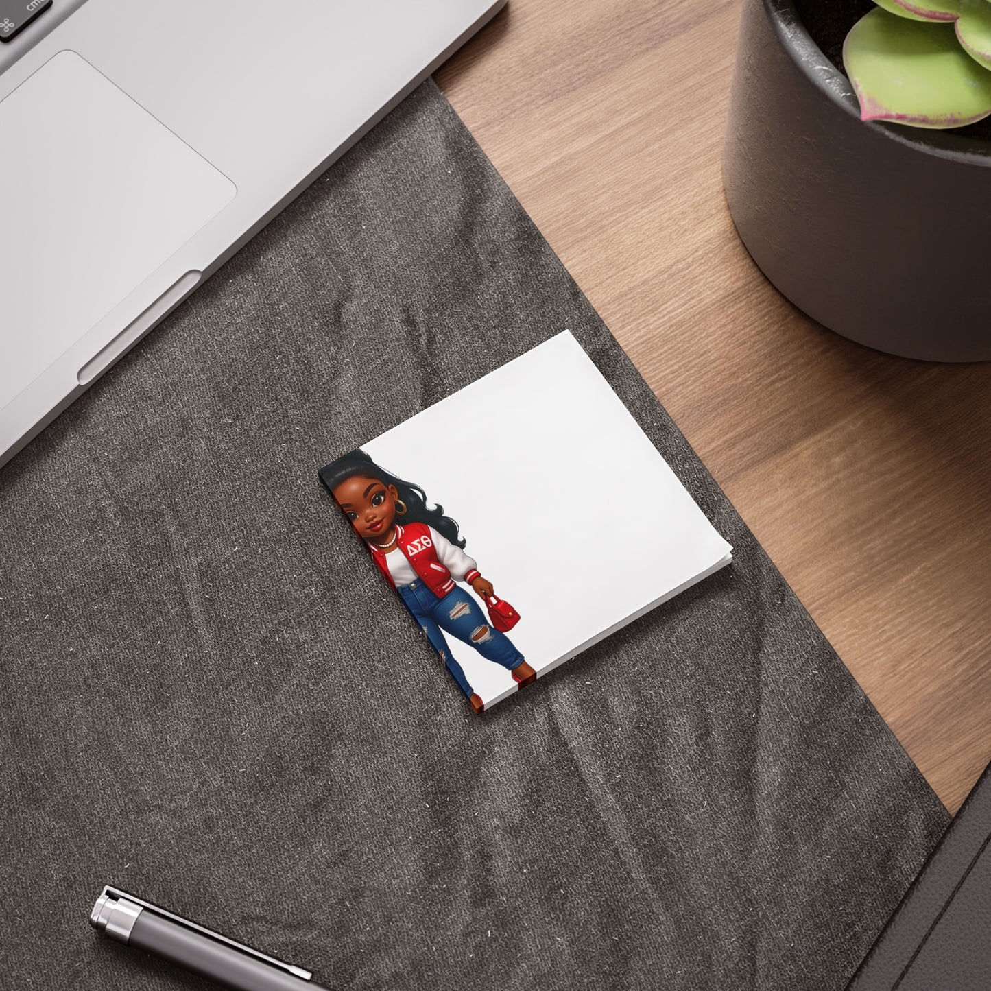 DELTA Girl Post-it Note Pads, Inspirational Stationery, Office Supplies, Gift for Her, Cute Notepad, Motivational Notes