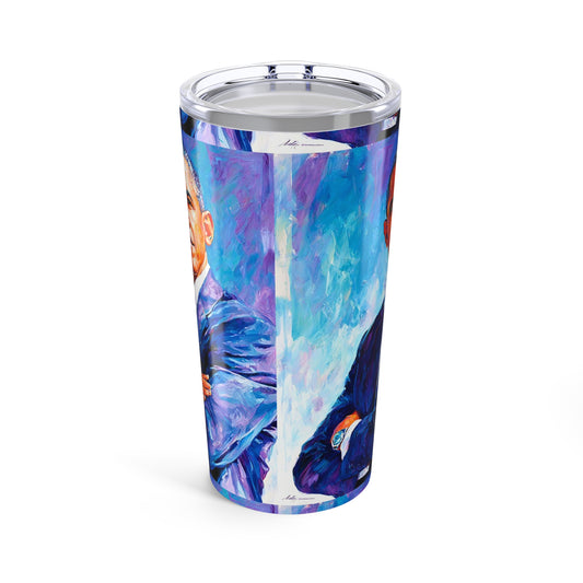 Colorful 20oz Tumbler featuring Artistic Portraits | Travel Mug, Gift for Artists, Unique Cups, Personalized Drinkware, Inspirational Art
