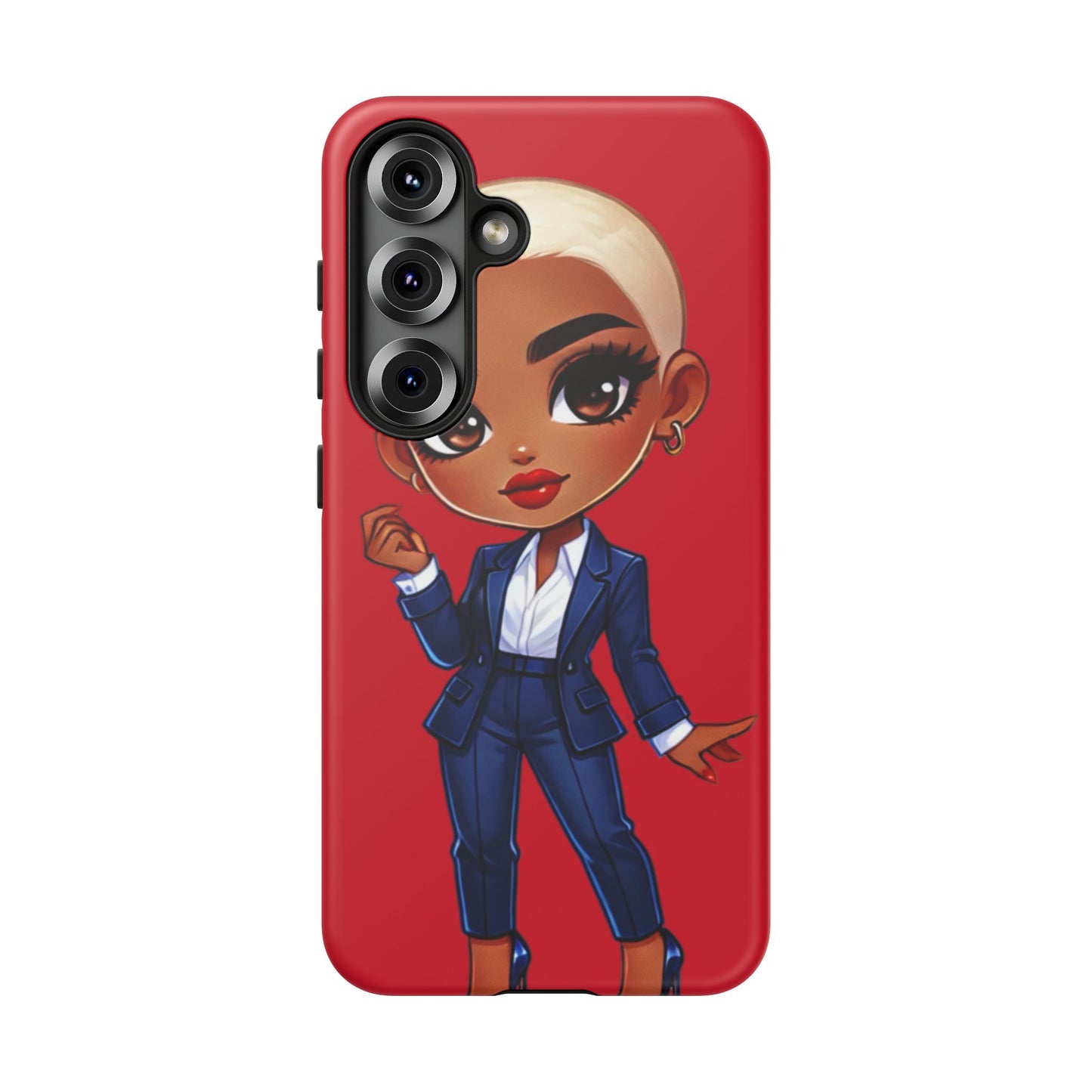Stylish Phone Case with Confident “Deedra” Character Design, Protects Your Phone, Unique Gift, Trendy Accessory, Fashion Statement
