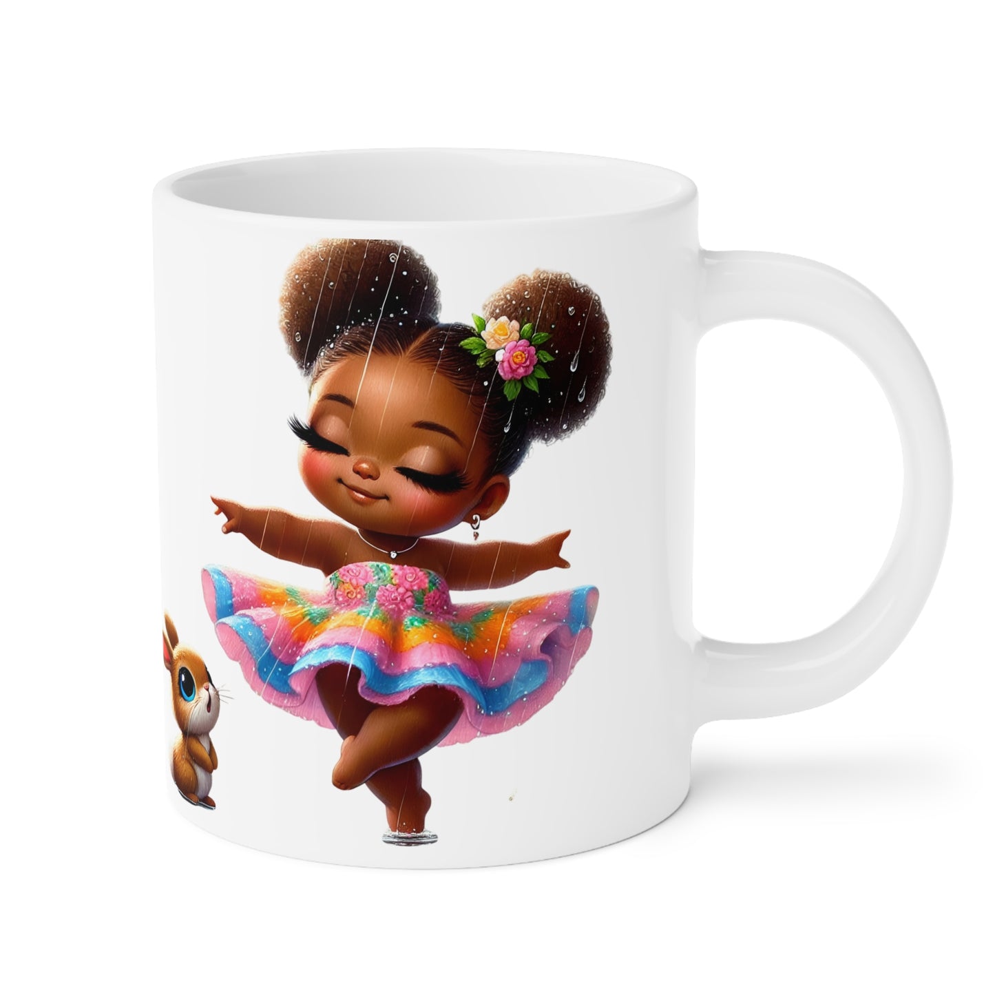 Whimsical Dance Ceramic Mug, Cute Character Mug, Perfect Gift for Kids, Colorful Occasion Mug, Fun Tea or Coffee Cup