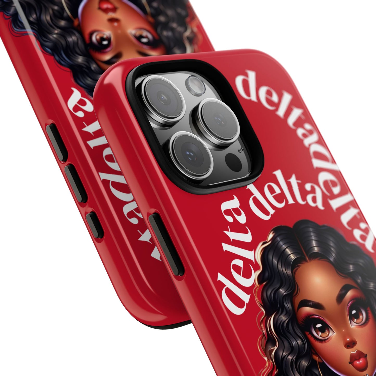 Delta Delta Tough Phone Case, Sorority Gifts, Cute Phone Accessories, Red Phone Cover, Greek Life