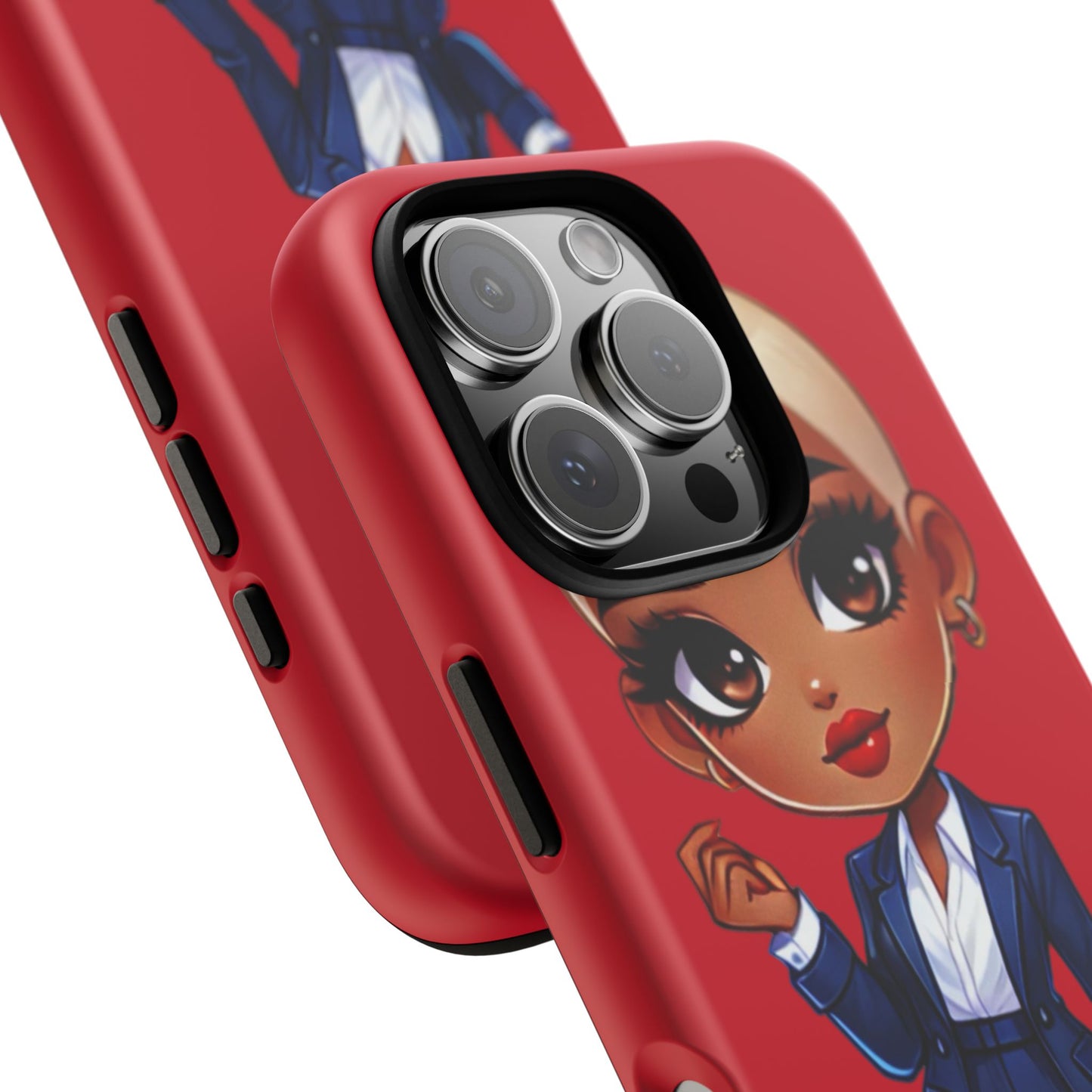 Stylish Phone Case with Confident “Deedra” Character Design, Protects Your Phone, Unique Gift, Trendy Accessory, Fashion Statement