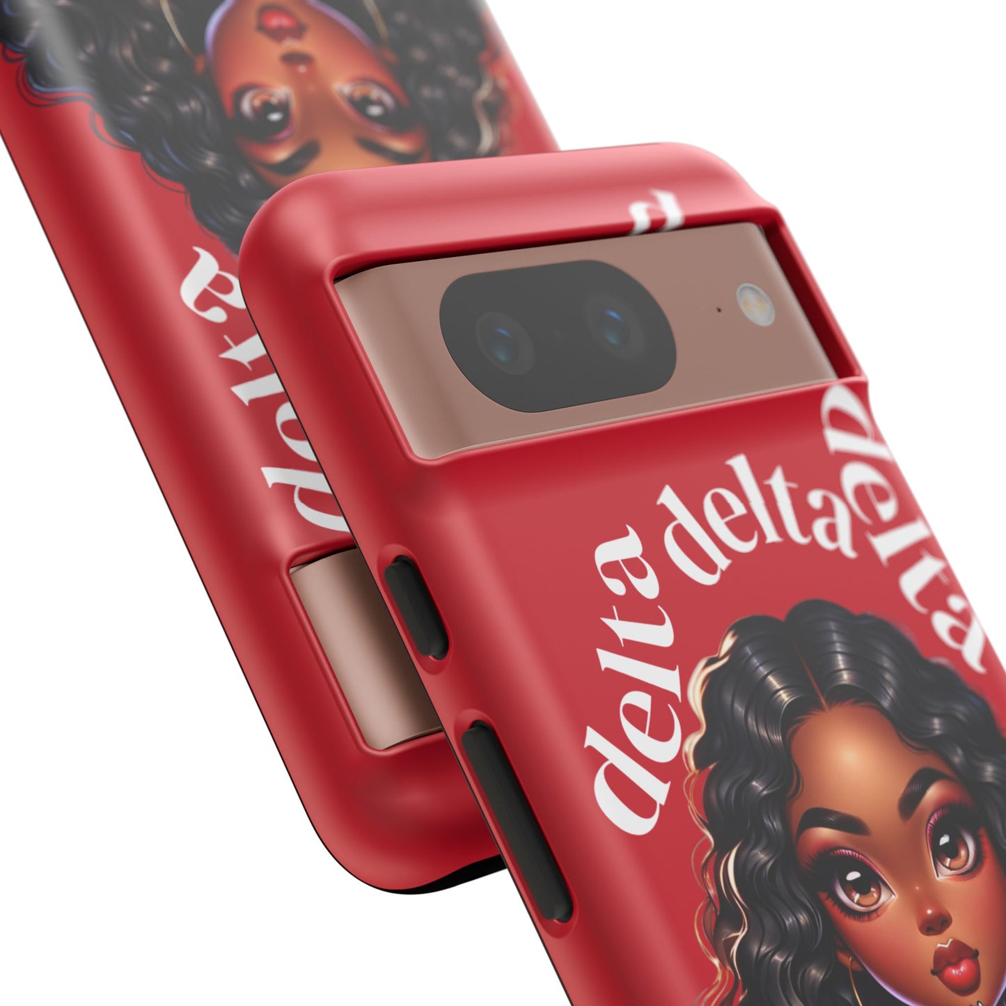 Delta Delta Tough Phone Case, Sorority Gifts, Cute Phone Accessories, Red Phone Cover, Greek Life