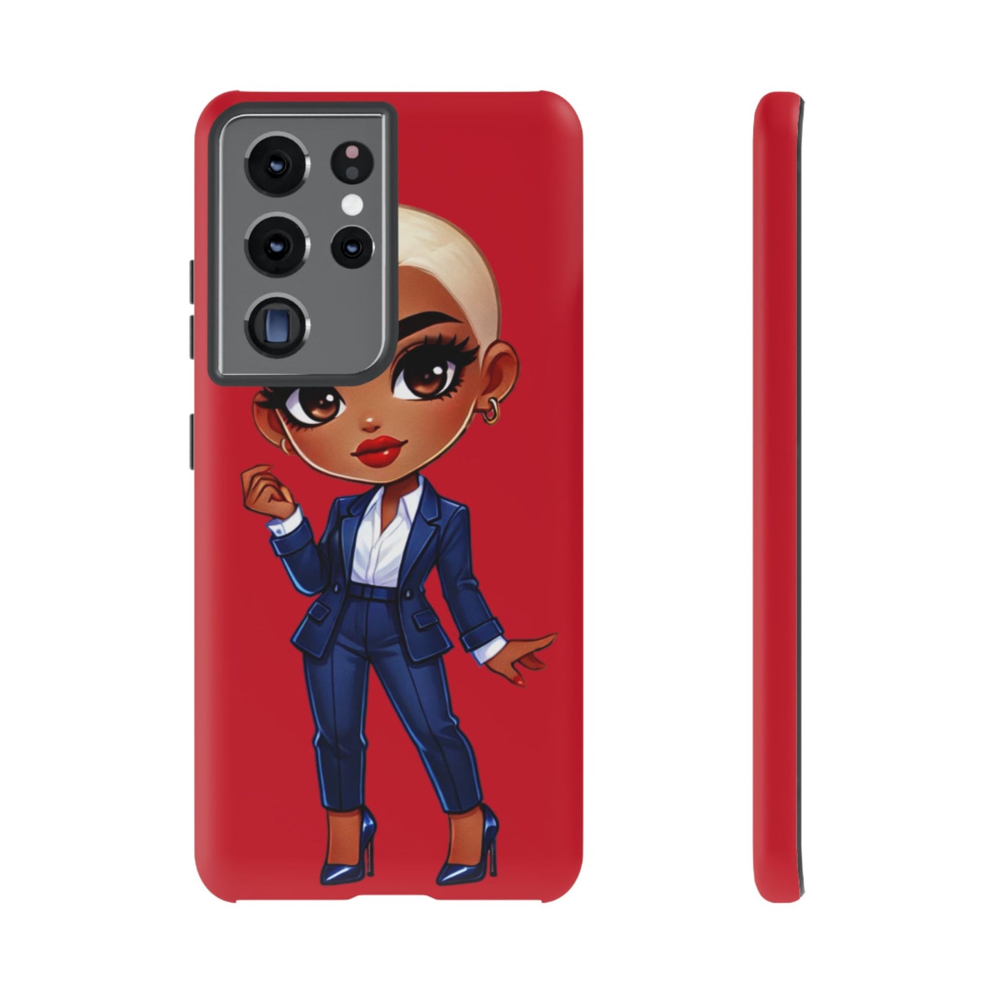 Stylish Phone Case with Confident “Deedra” Character Design, Protects Your Phone, Unique Gift, Trendy Accessory, Fashion Statement