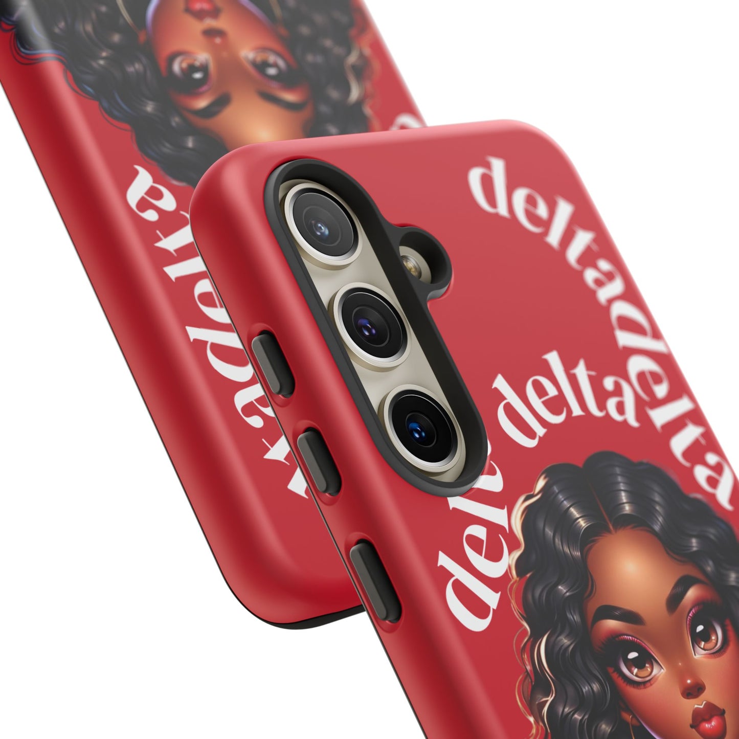 Delta Delta Tough Phone Case, Sorority Gifts, Cute Phone Accessories, Red Phone Cover, Greek Life