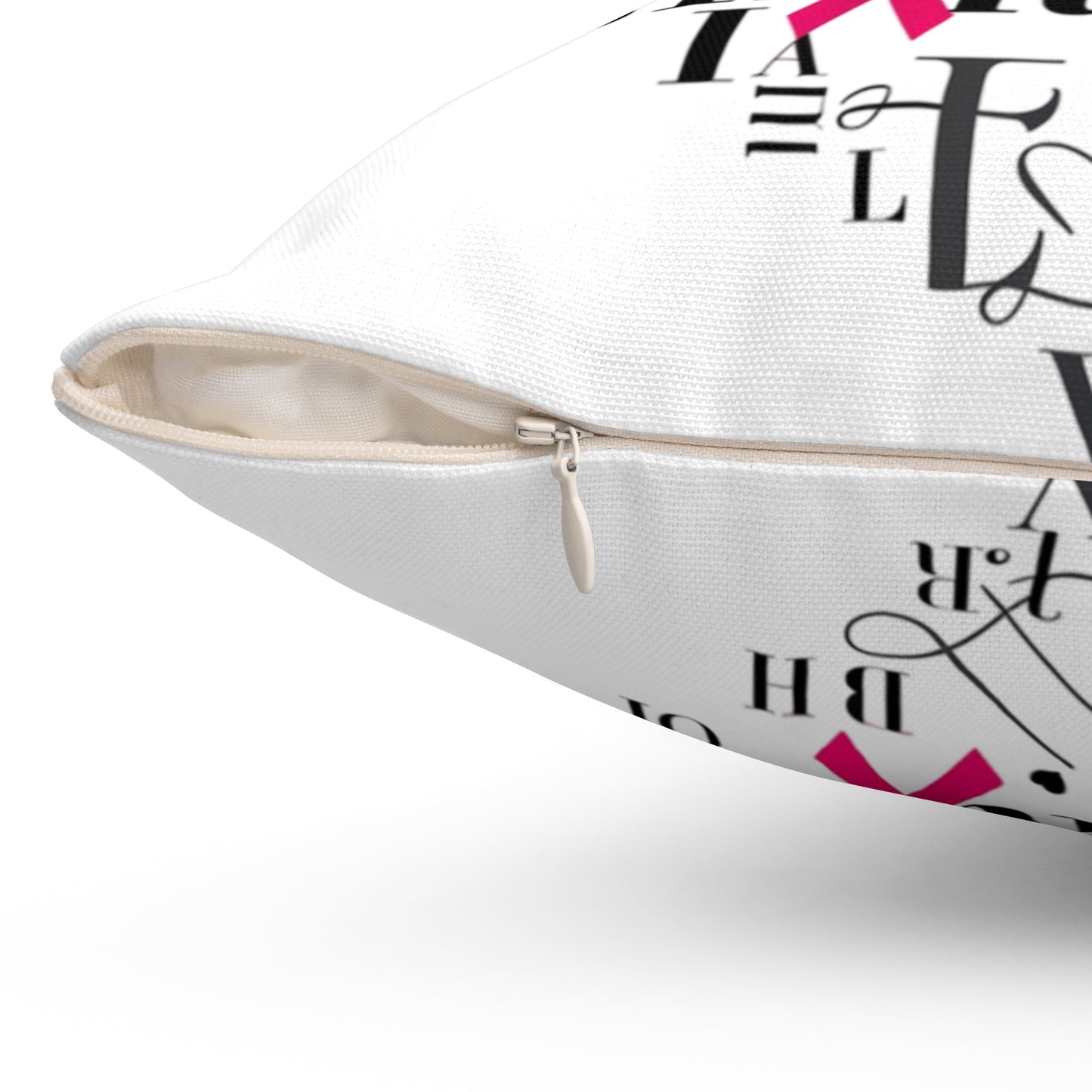 Spun Polyester Square Pillow