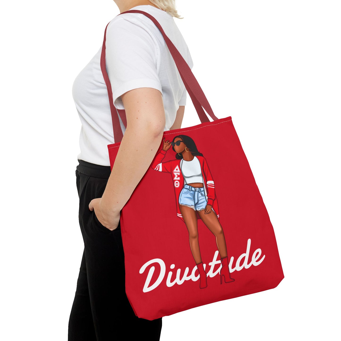 Diva-Tude Chic Diva Tote Bag | Fashionable Shopper | Cute Gift for Her | Stylish Handbag | Perfect for Everyday Use, Gym, Travel, Shopping