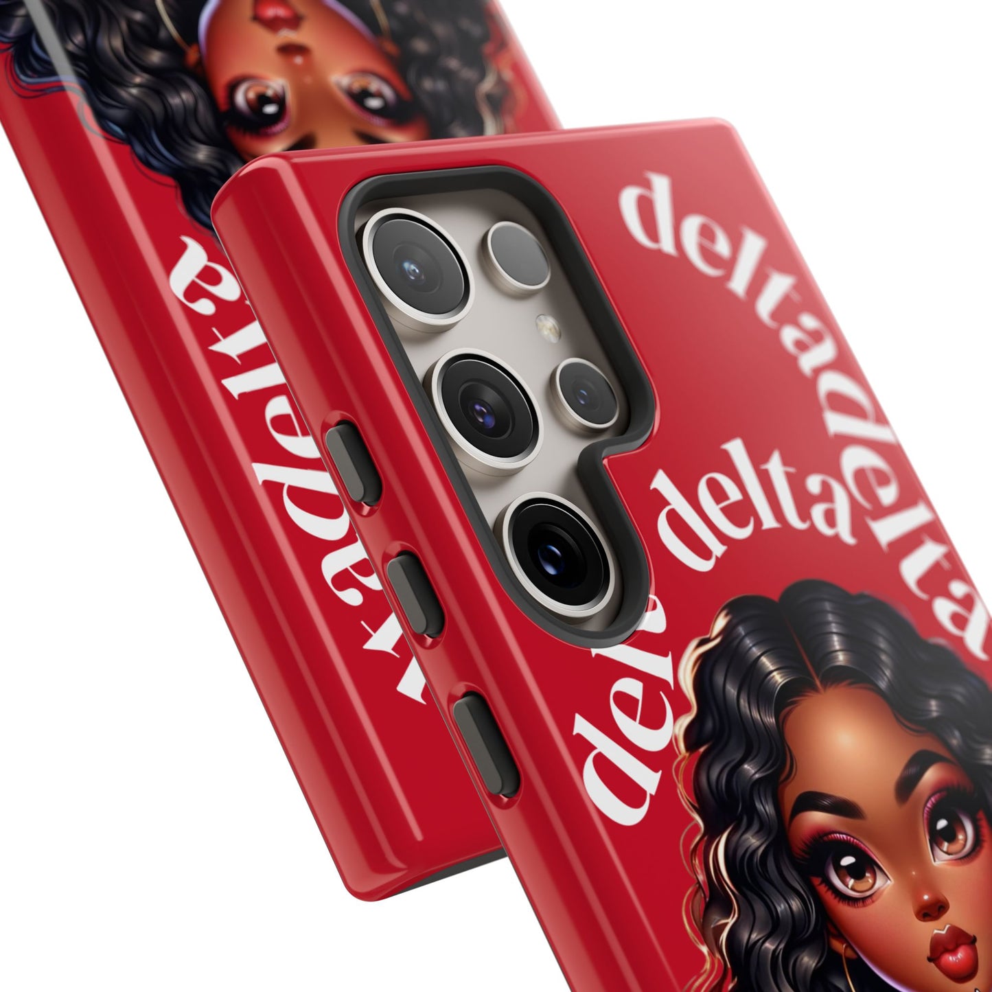 Delta Delta Tough Phone Case, Sorority Gifts, Cute Phone Accessories, Red Phone Cover, Greek Life
