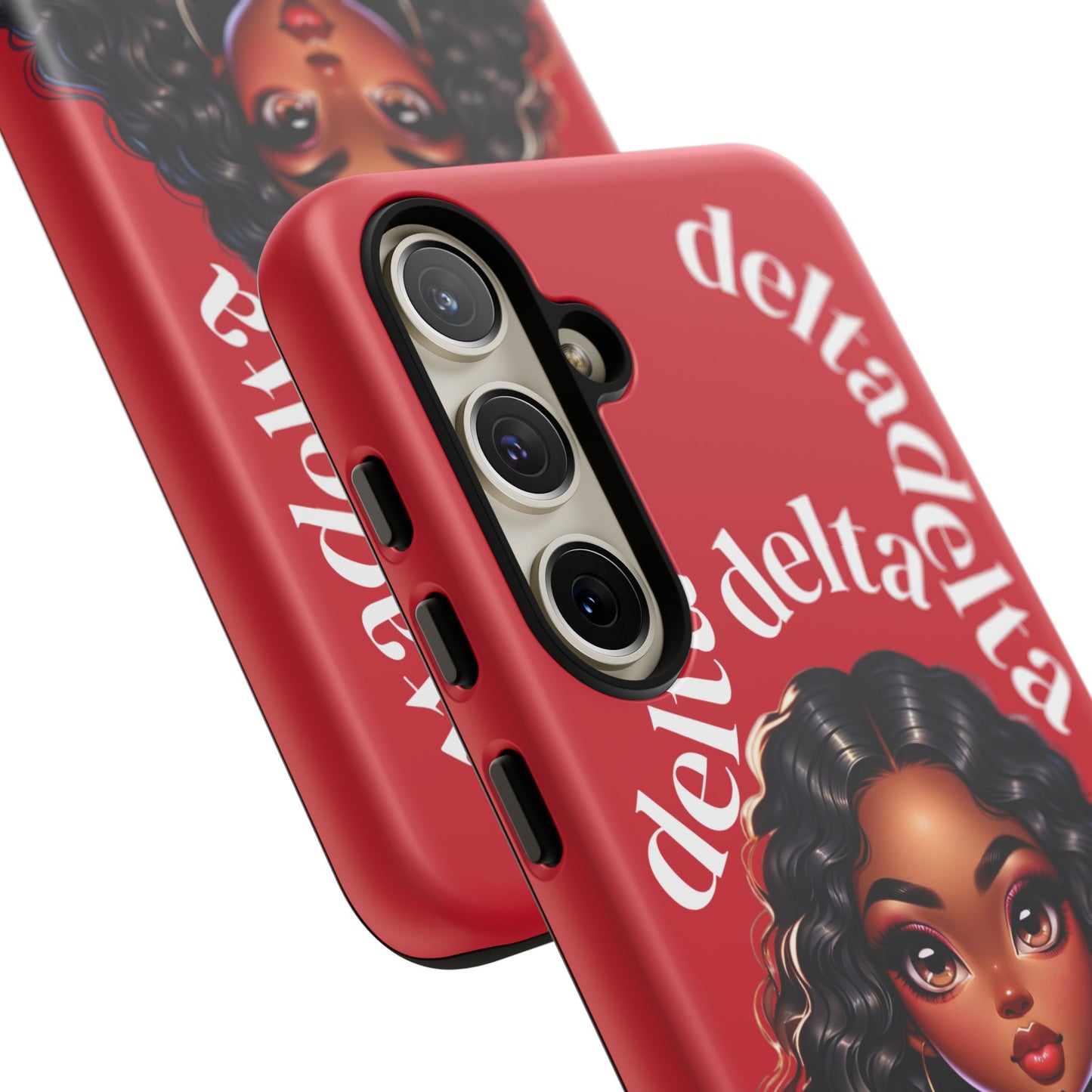 Delta Delta Tough Phone Case, Sorority Gifts, Cute Phone Accessories, Red Phone Cover, Greek Life