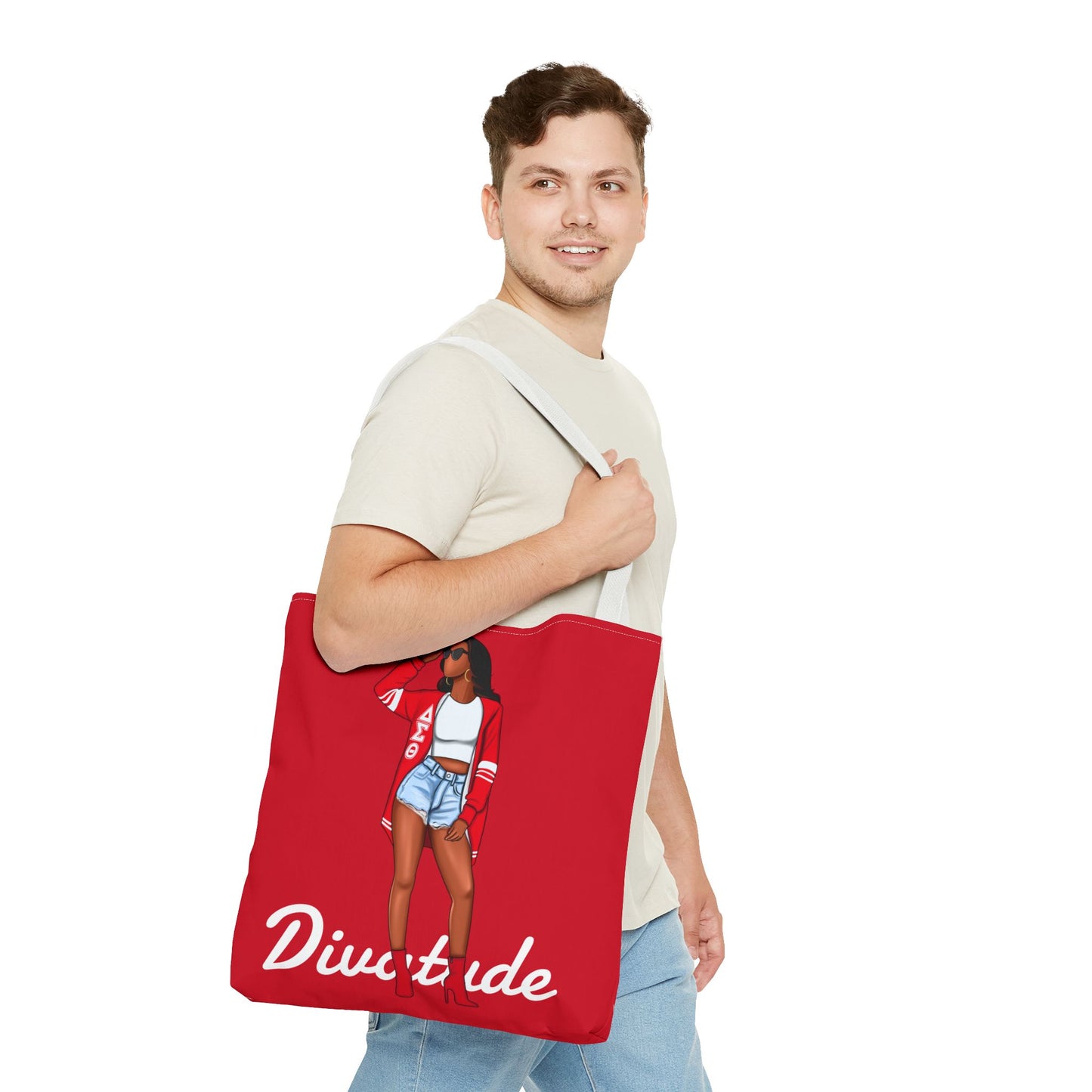 Diva-Tude Chic Diva Tote Bag | Fashionable Shopper | Cute Gift for Her | Stylish Handbag | Perfect for Everyday Use, Gym, Travel, Shopping