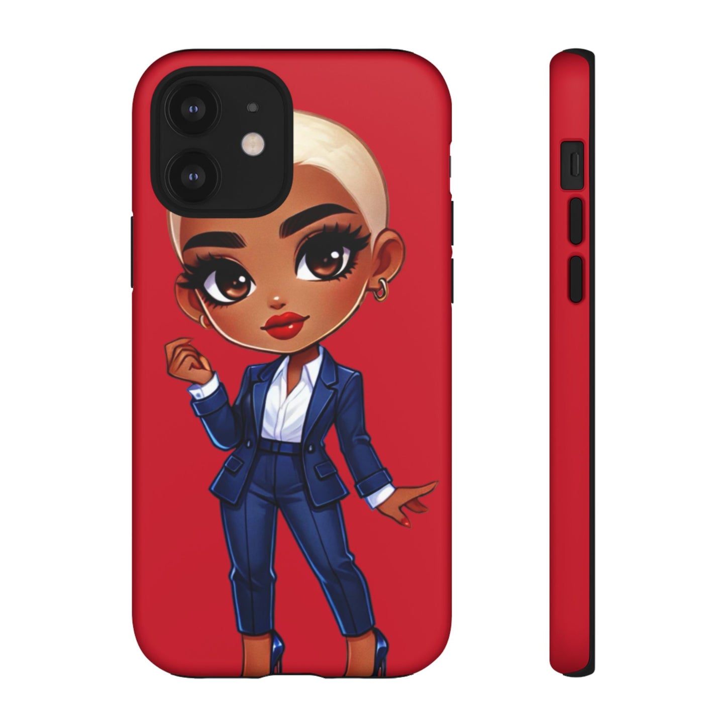 Stylish Phone Case with Confident “Deedra” Character Design, Protects Your Phone, Unique Gift, Trendy Accessory, Fashion Statement