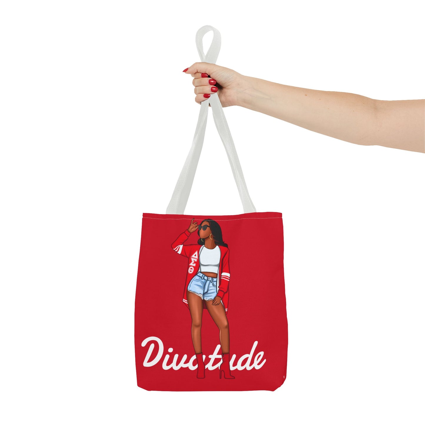 Diva-Tude Chic Diva Tote Bag | Fashionable Shopper | Cute Gift for Her | Stylish Handbag | Perfect for Everyday Use, Gym, Travel, Shopping