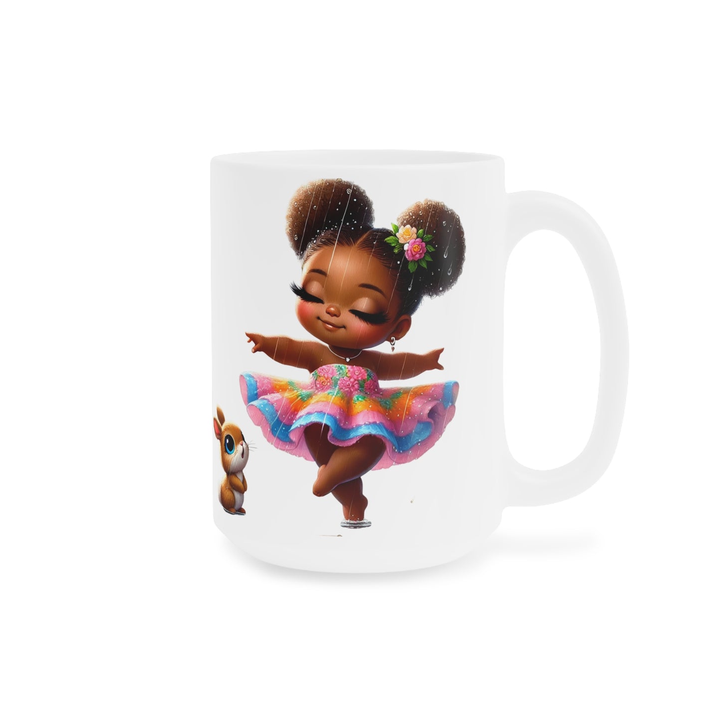 Whimsical Dance Ceramic Mug, Cute Character Mug, Perfect Gift for Kids, Colorful Occasion Mug, Fun Tea or Coffee Cup