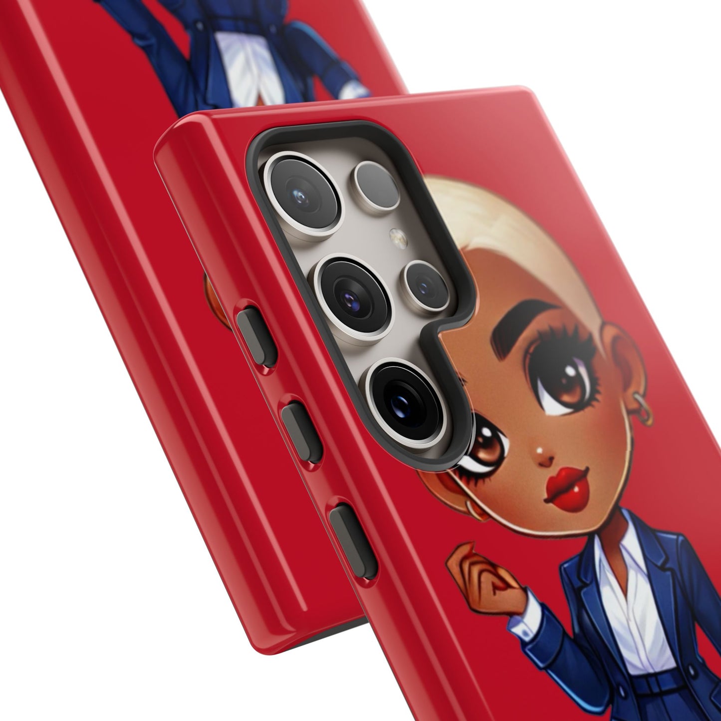 Stylish Phone Case with Confident “Deedra” Character Design, Protects Your Phone, Unique Gift, Trendy Accessory, Fashion Statement