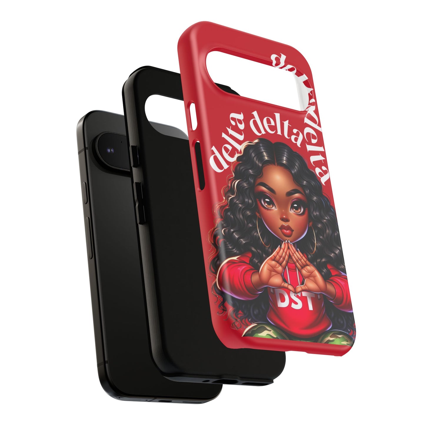 Delta Delta Tough Phone Case, Sorority Gifts, Cute Phone Accessories, Red Phone Cover, Greek Life