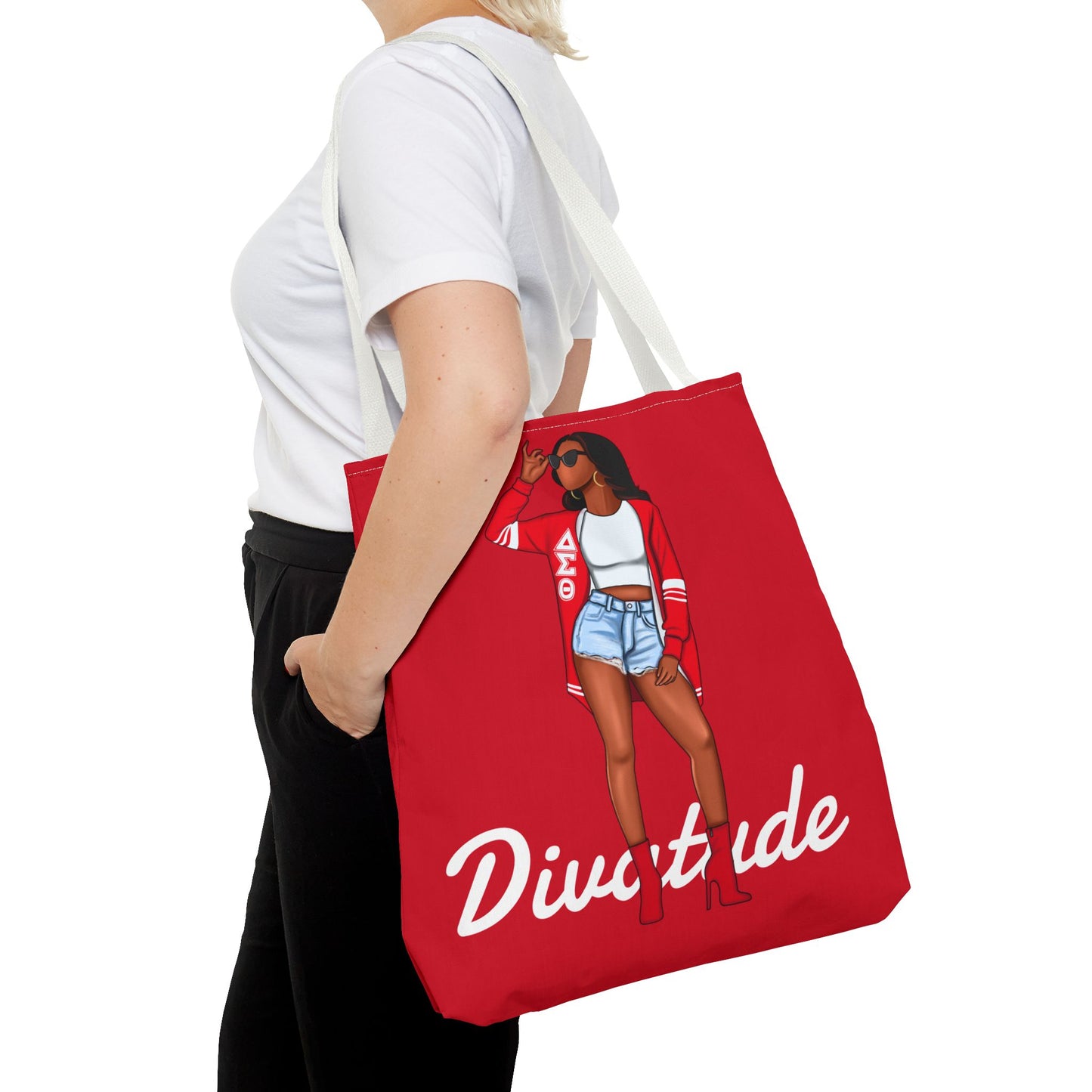 Diva-Tude Chic Diva Tote Bag | Fashionable Shopper | Cute Gift for Her | Stylish Handbag | Perfect for Everyday Use, Gym, Travel, Shopping