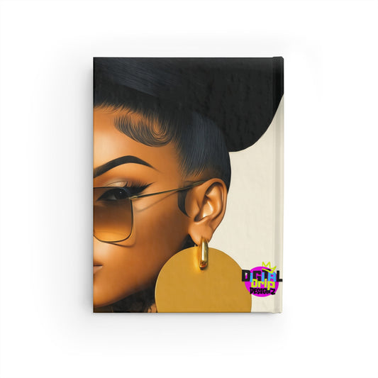 Trendy Chic Journal with Ruled Lines, Fashionista Notebook, Gift for Her, Stylish Writing Pad, Creative Journal