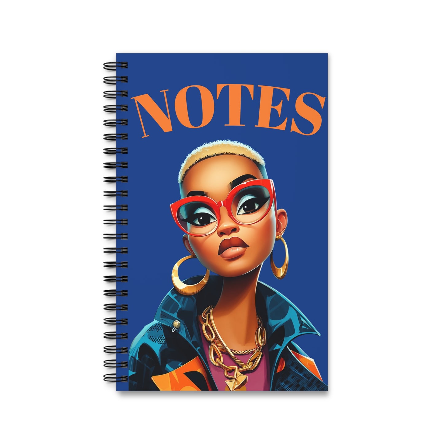 Stylish Spiral Journal for Creative Minds - Notes, Sketches, Doodles, Office Supply, Gift for Writers, Student Notebook, Artistic Gift