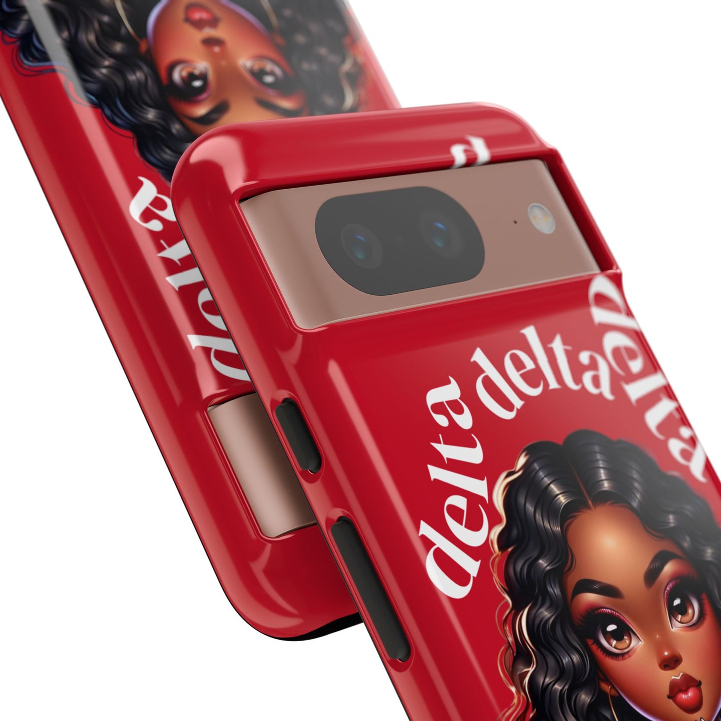 Delta Delta Tough Phone Case, Sorority Gifts, Cute Phone Accessories, Red Phone Cover, Greek Life