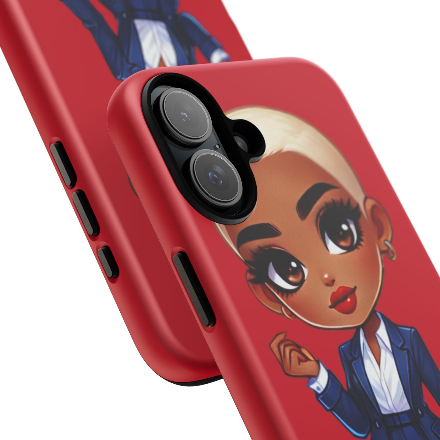 Stylish Phone Case with Confident “Deedra” Character Design, Protects Your Phone, Unique Gift, Trendy Accessory, Fashion Statement