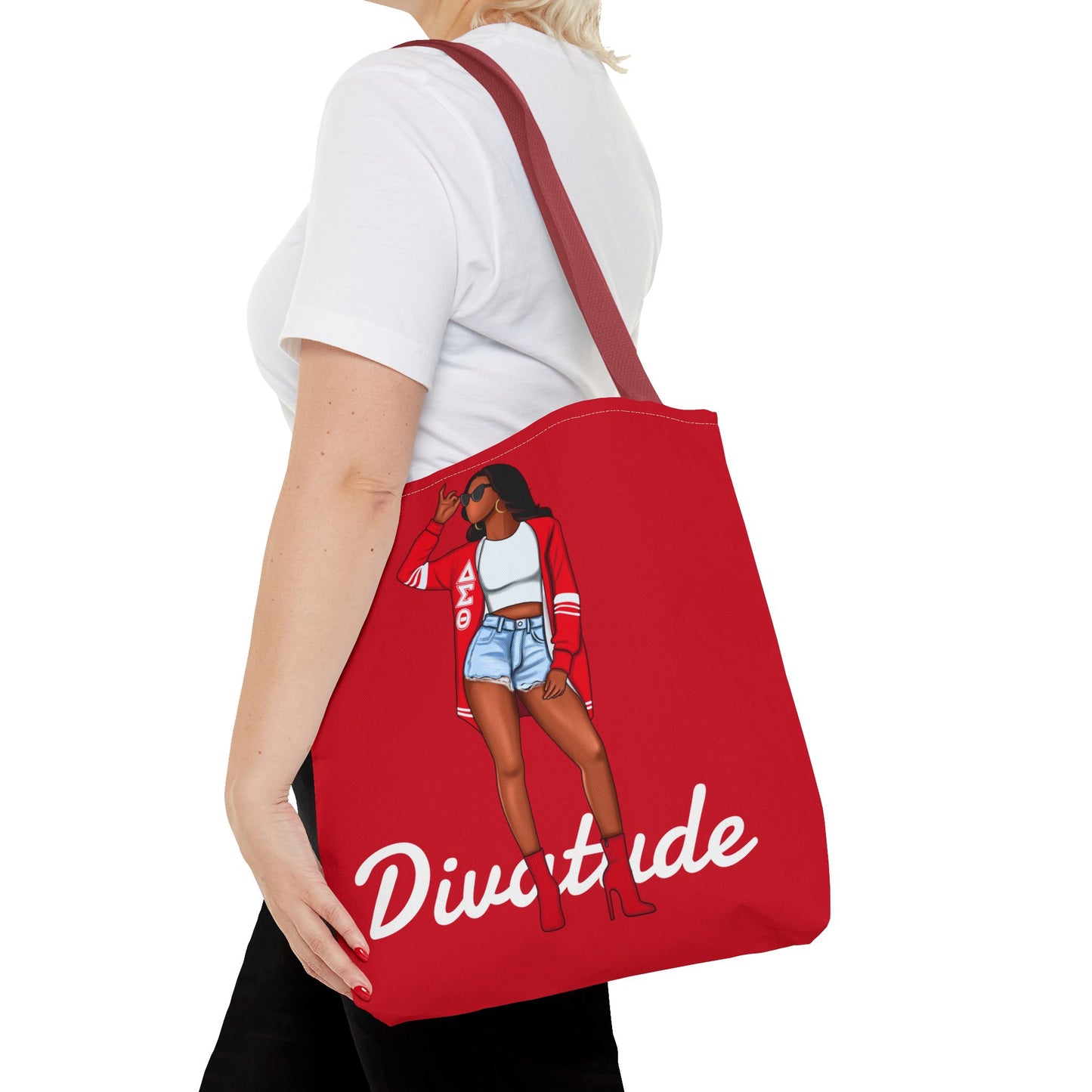 Diva-Tude Chic Diva Tote Bag | Fashionable Shopper | Cute Gift for Her | Stylish Handbag | Perfect for Everyday Use, Gym, Travel, Shopping