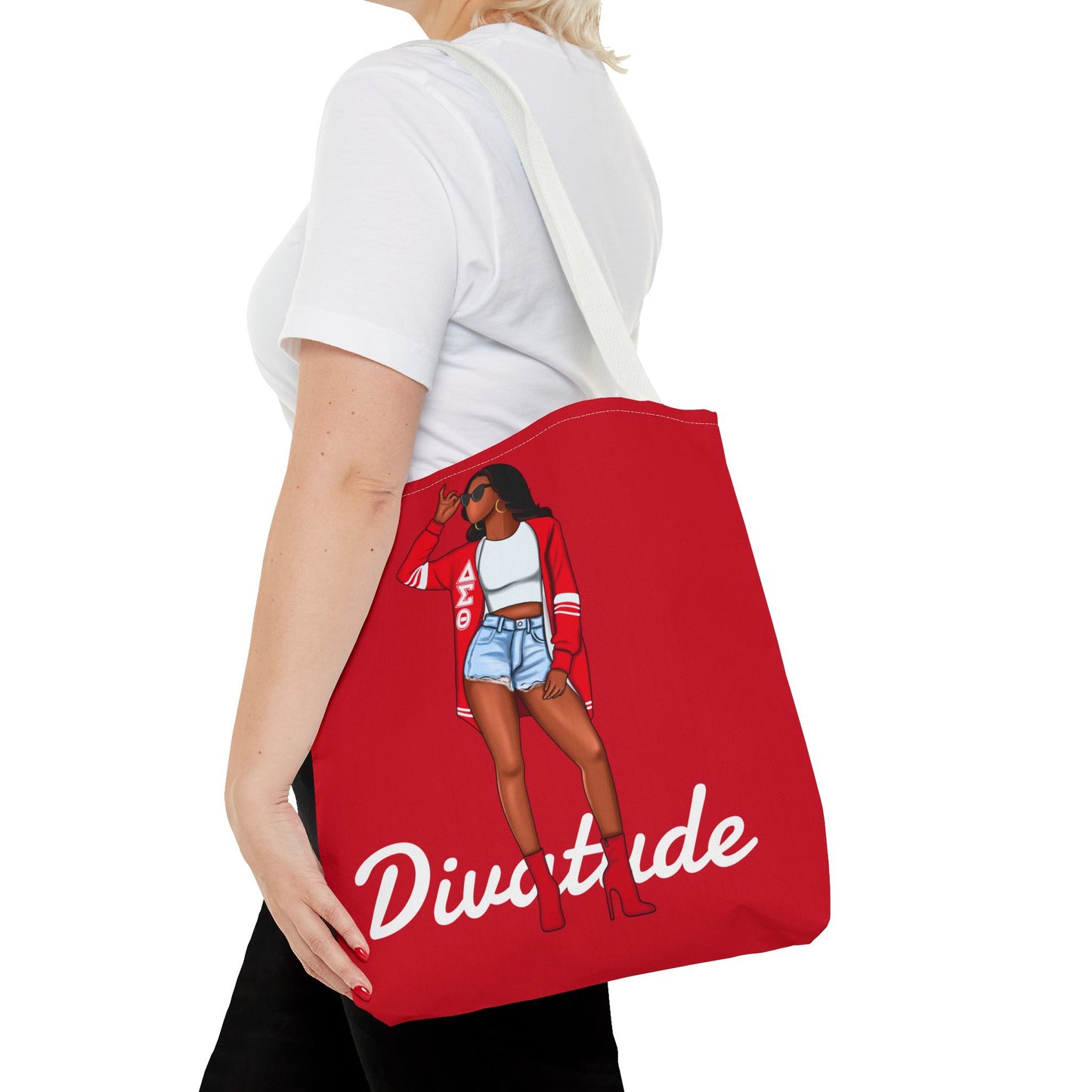 Diva-Tude Chic Diva Tote Bag | Fashionable Shopper | Cute Gift for Her | Stylish Handbag | Perfect for Everyday Use, Gym, Travel, Shopping