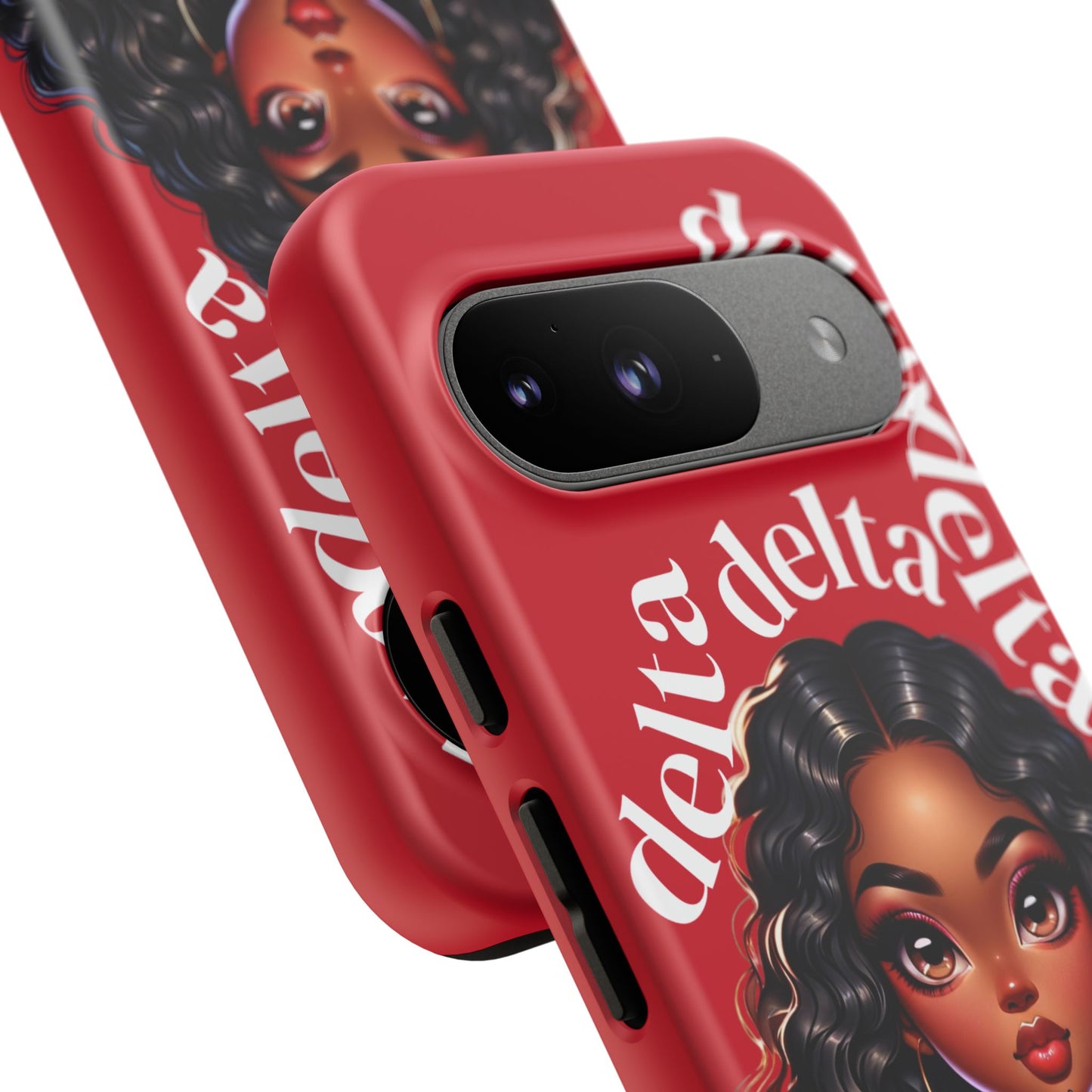 Delta Delta Tough Phone Case, Sorority Gifts, Cute Phone Accessories, Red Phone Cover, Greek Life