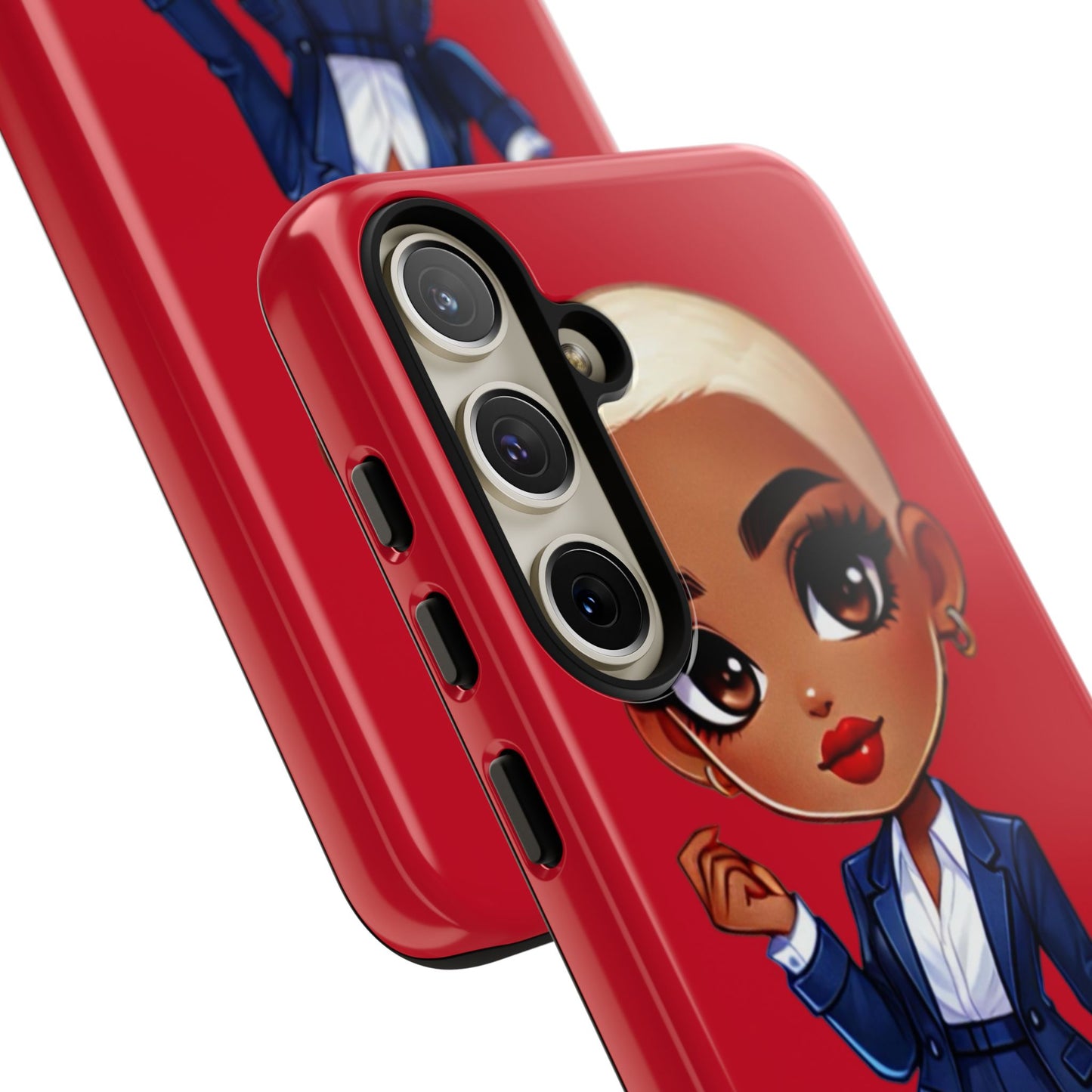 Stylish Phone Case with Confident “Deedra” Character Design, Protects Your Phone, Unique Gift, Trendy Accessory, Fashion Statement