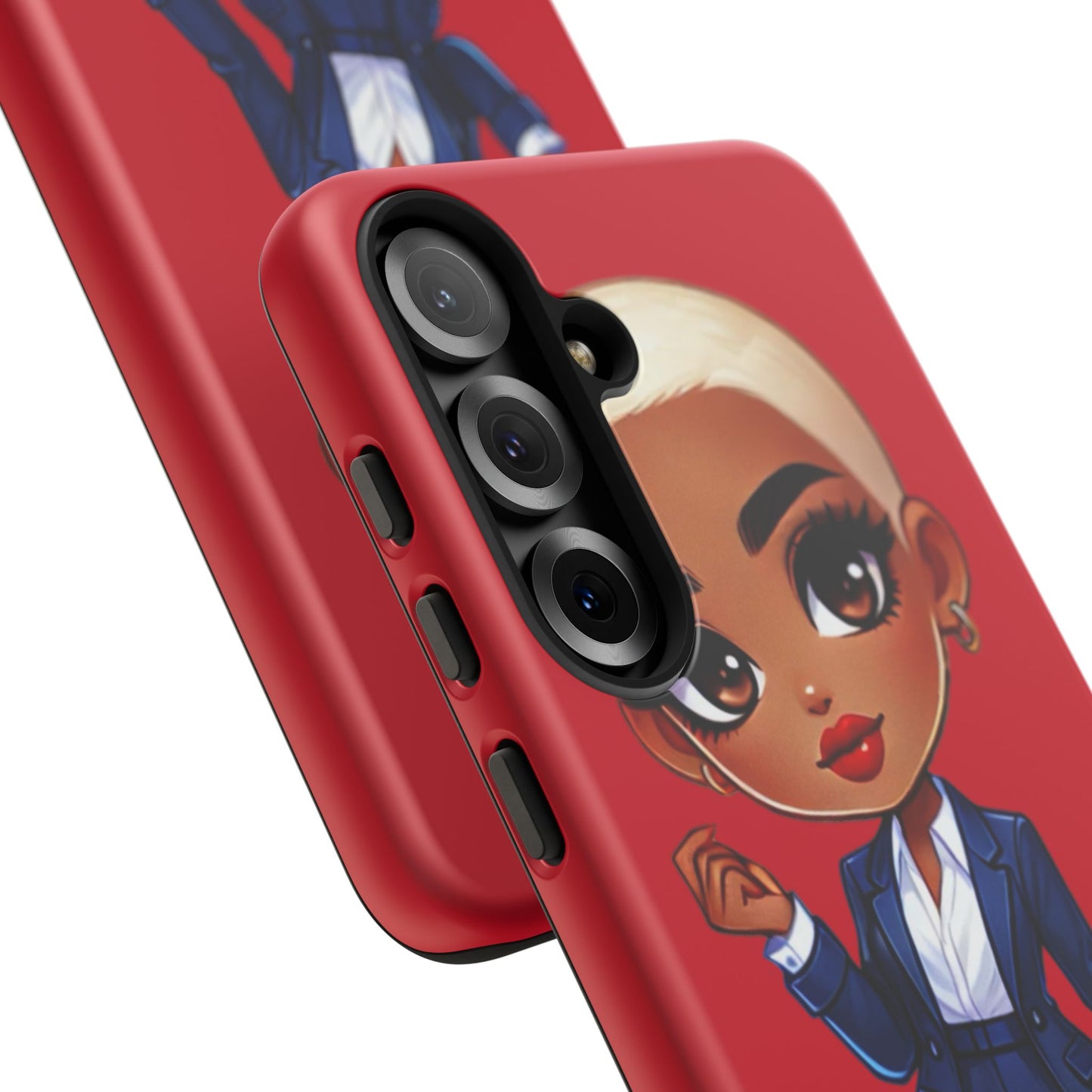 Stylish Phone Case with Confident “Deedra” Character Design, Protects Your Phone, Unique Gift, Trendy Accessory, Fashion Statement