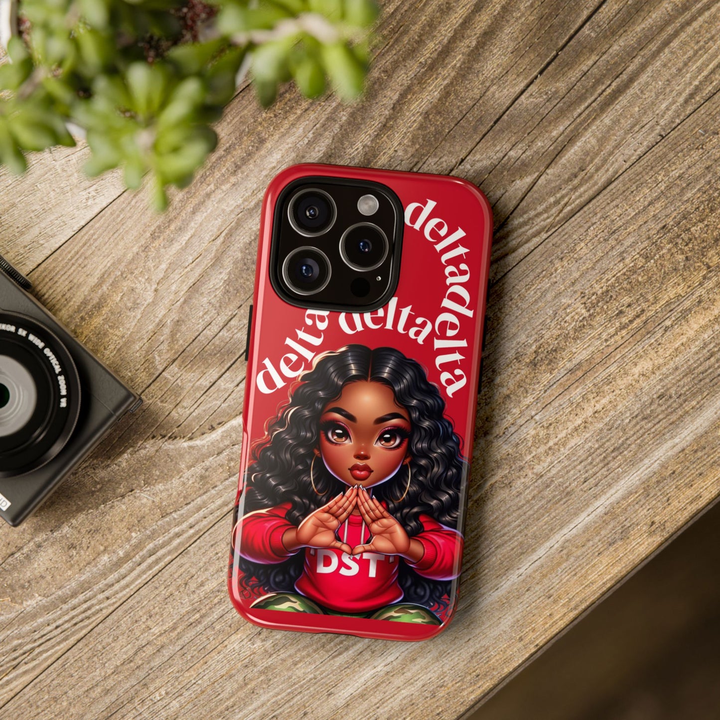 Delta Delta Tough Phone Case, Sorority Gifts, Cute Phone Accessories, Red Phone Cover, Greek Life