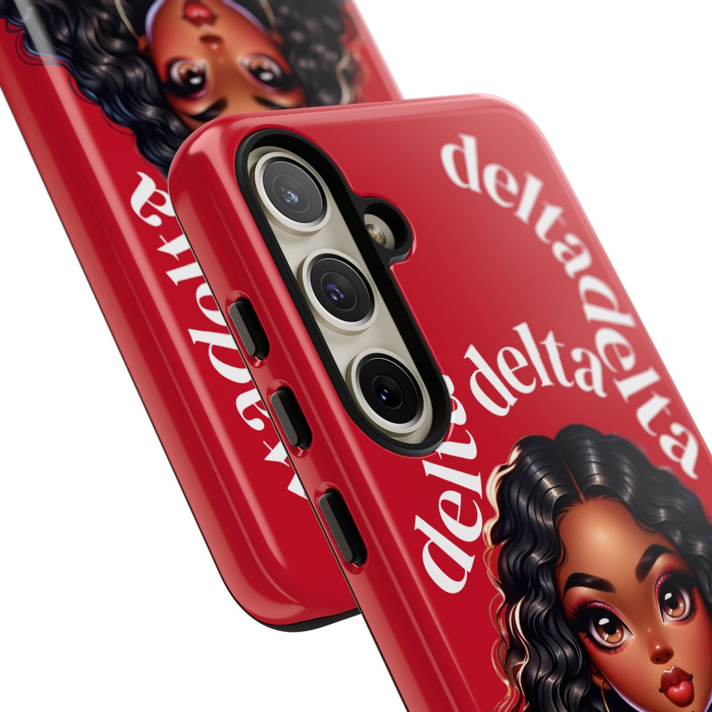Delta Delta Tough Phone Case, Sorority Gifts, Cute Phone Accessories, Red Phone Cover, Greek Life