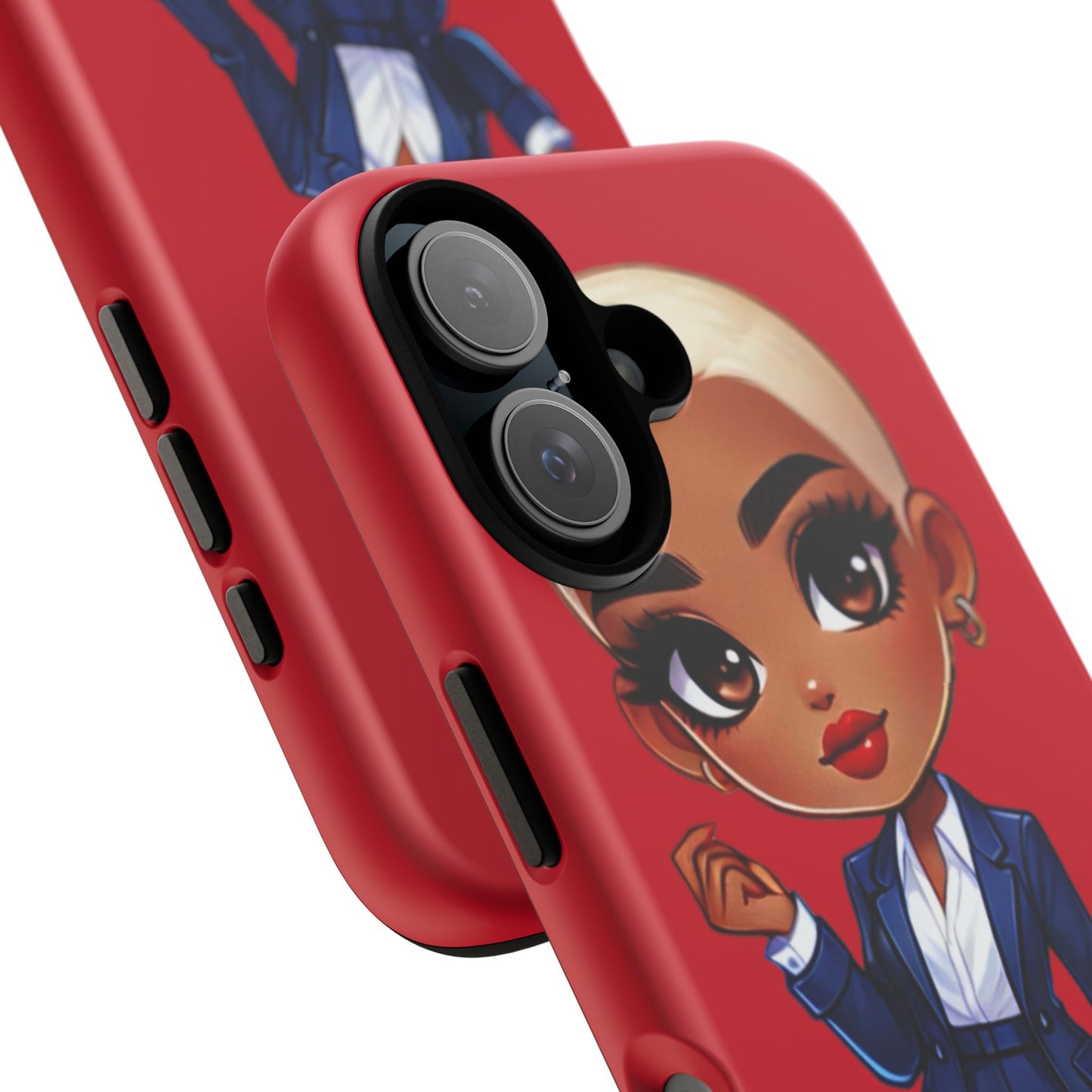 Stylish Phone Case with Confident “Deedra” Character Design, Protects Your Phone, Unique Gift, Trendy Accessory, Fashion Statement