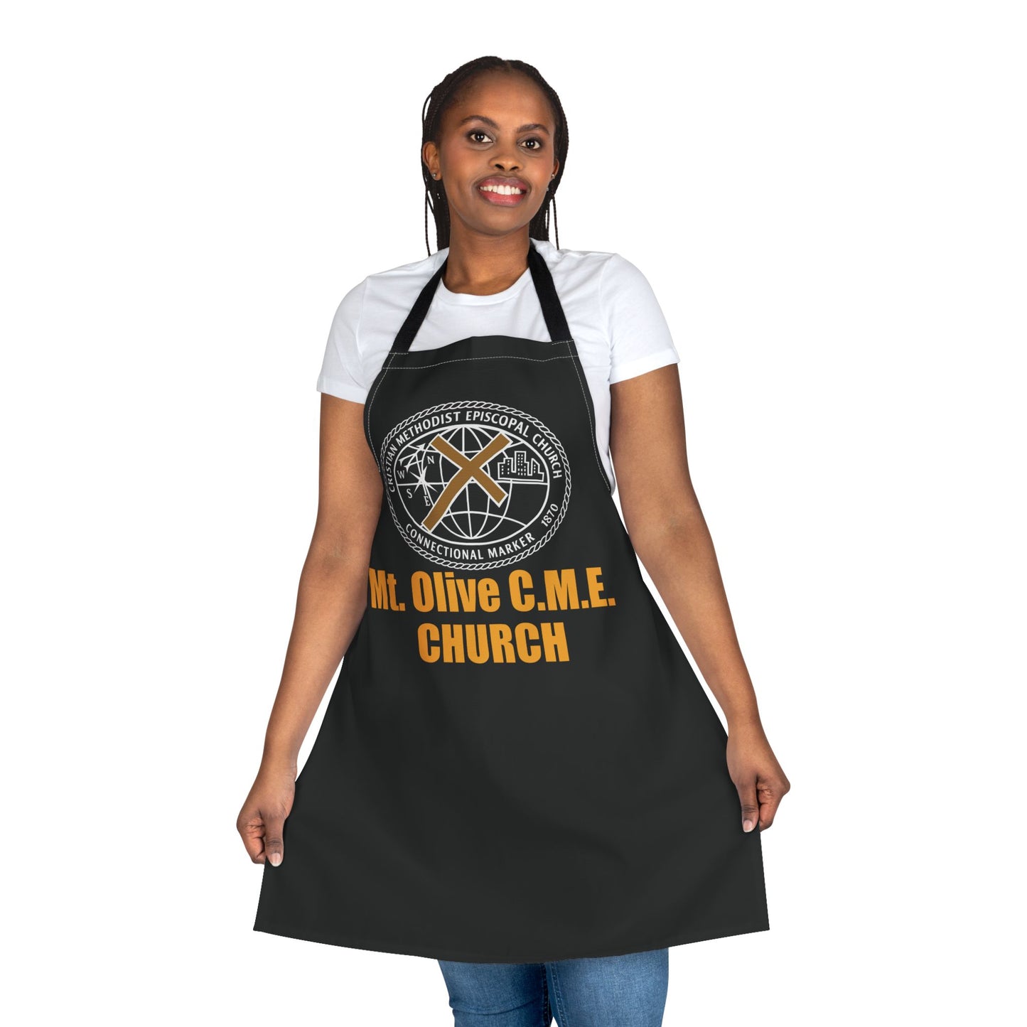 Personalized Church or Organization Apron with 5-Color Straps
