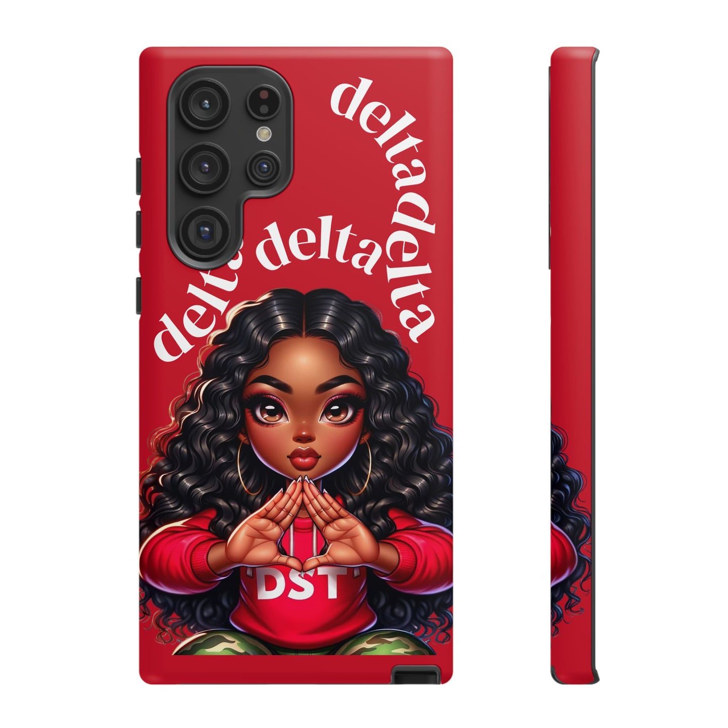 Delta Delta Tough Phone Case, Sorority Gifts, Cute Phone Accessories, Red Phone Cover, Greek Life