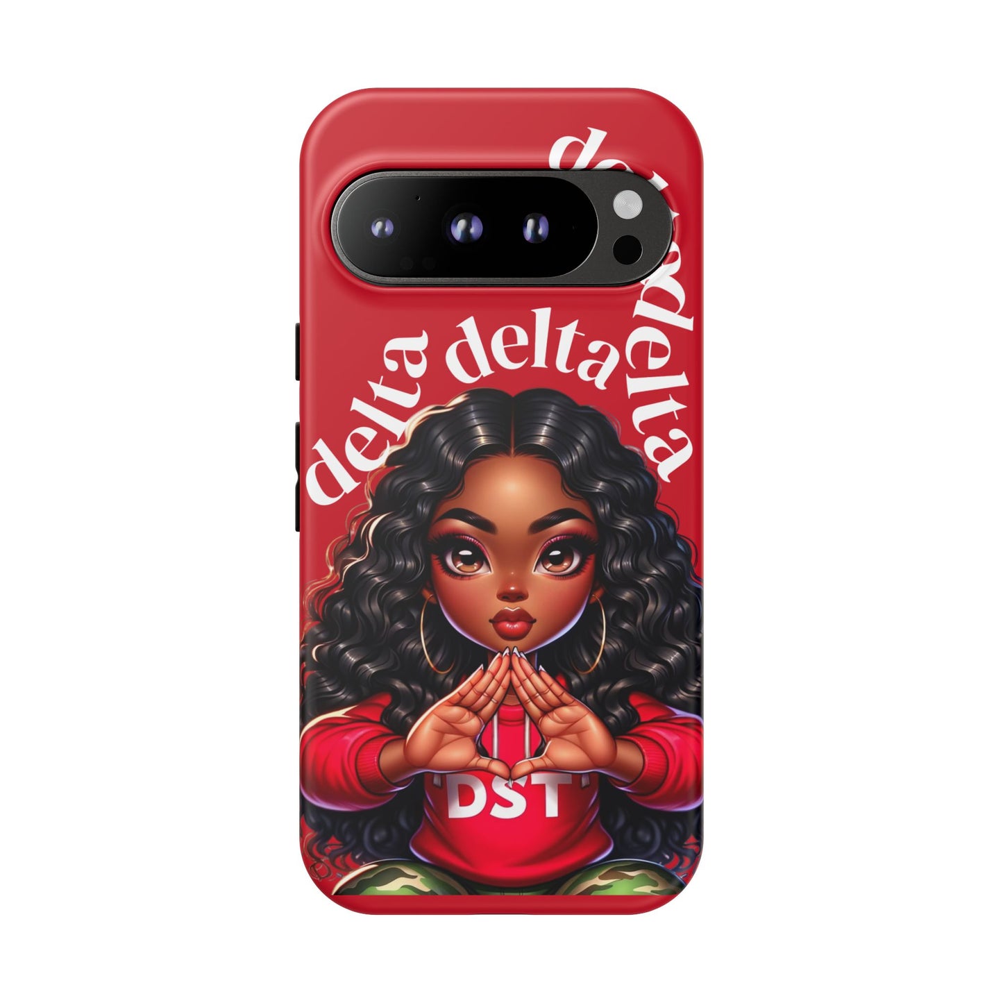 Delta Delta Tough Phone Case, Sorority Gifts, Cute Phone Accessories, Red Phone Cover, Greek Life